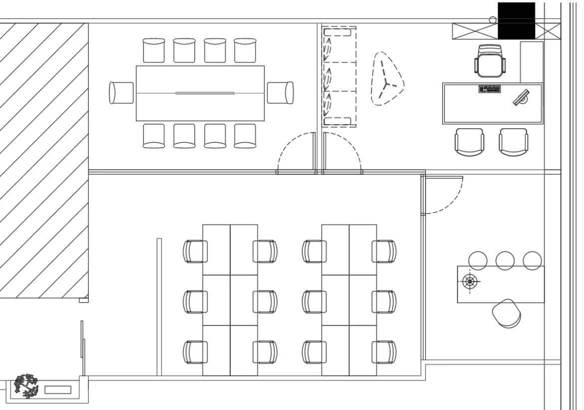 金融城稀缺小户型 24小时空调 正朝南 按套出租 报价含物业费 3隔间12工位 干净透亮 誉峰M3办公室出租