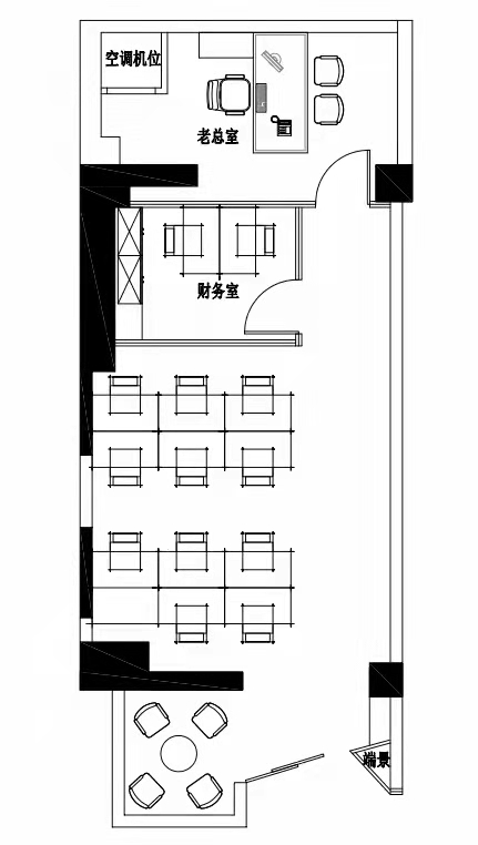 高新地铁口丨理想中心121平米 现代科技风格装修2+12+接待间
