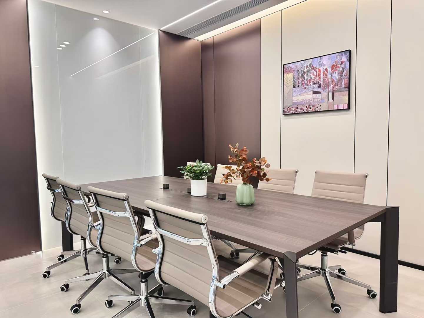 金融城甲级高品质楼盘 237平 4隔间30工位 利用率高 轻奢接待风 电梯口 中航国际办公室出租