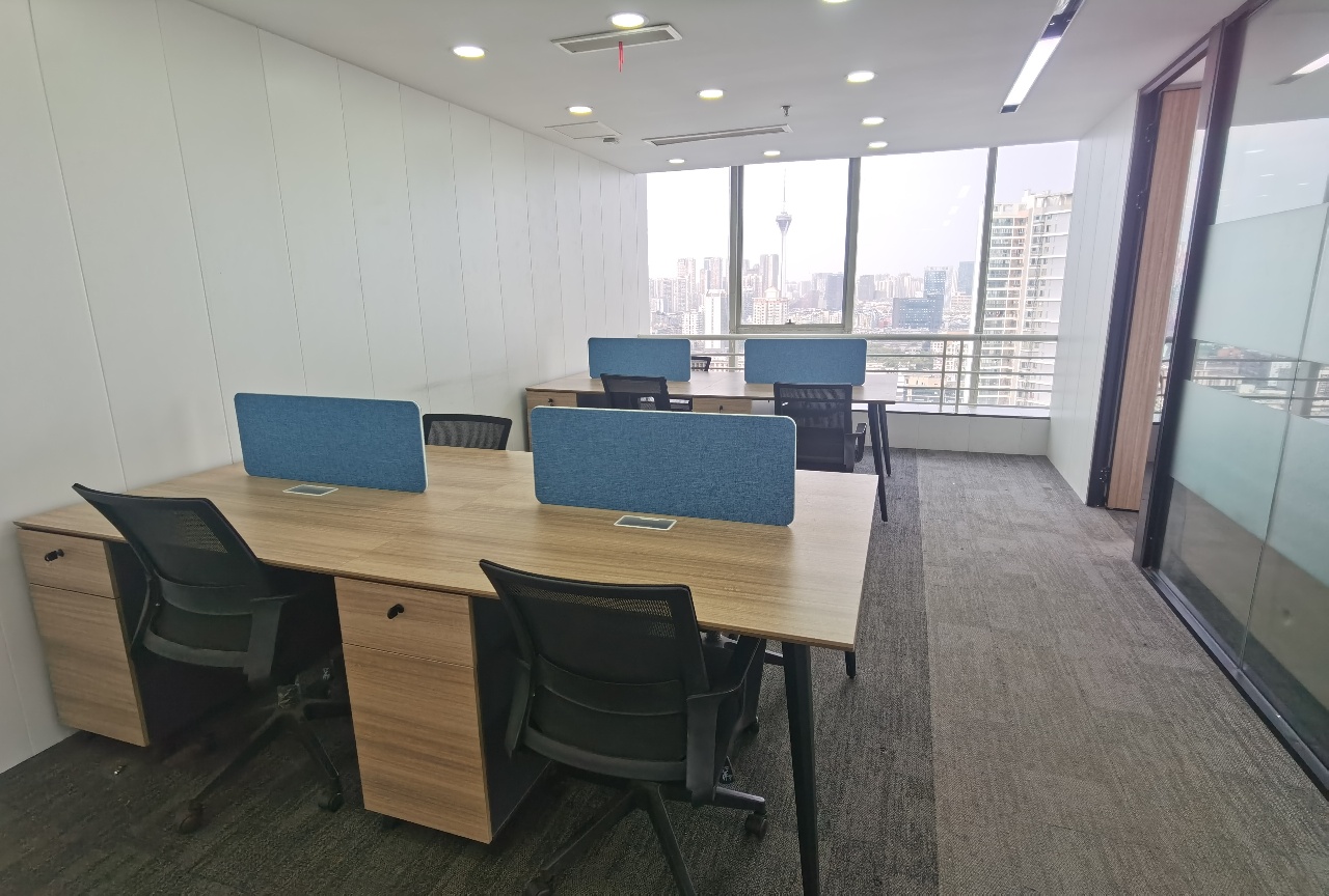 市中心东门大桥地铁口 128平 3隔间10个工位 小户型双面采光 24小时空调 东方广场办公室出租