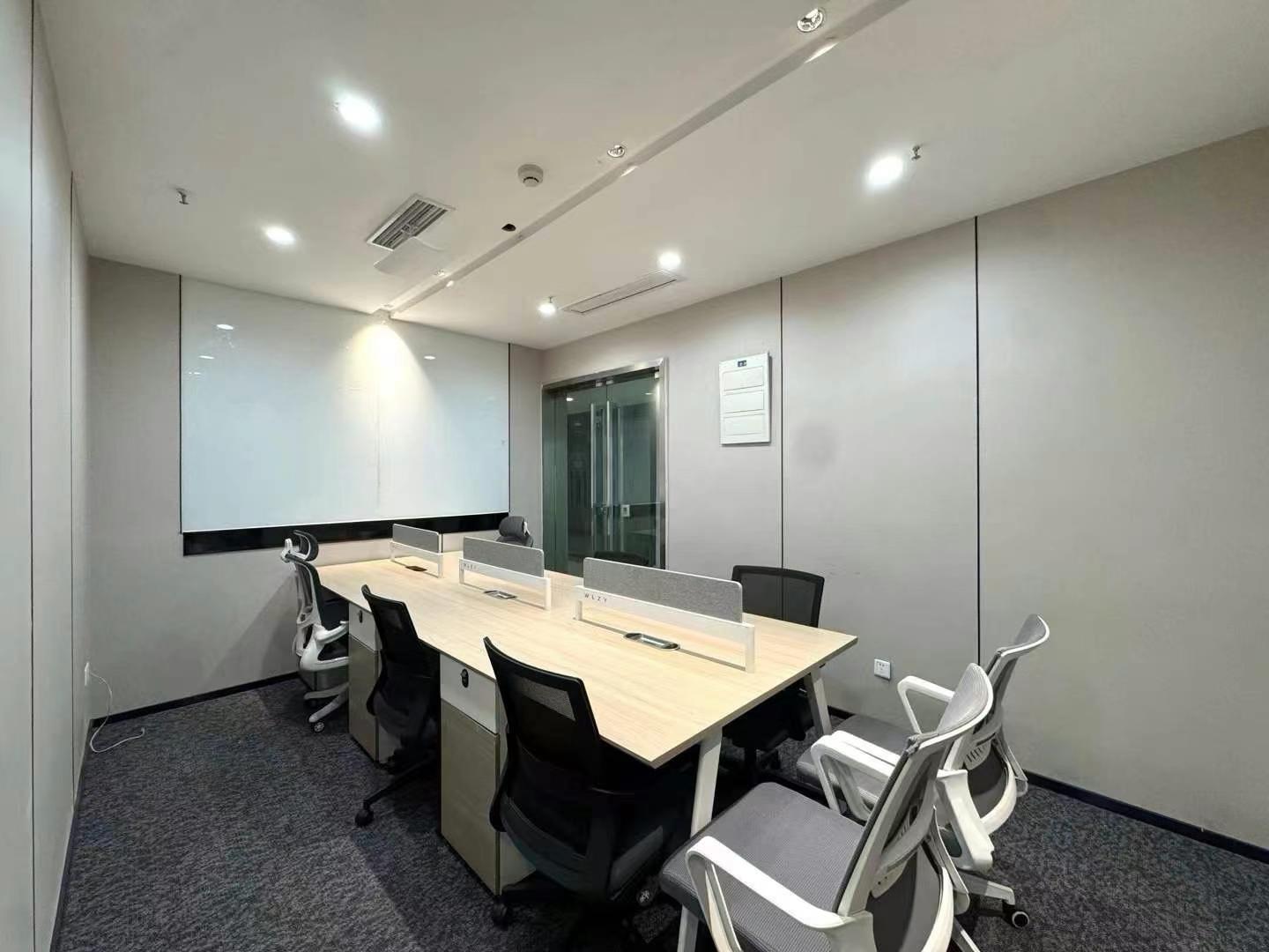 三街性价比纯写字楼 4隔间30工位 物业费便宜 24小时空调 户型方正带前台 新希望国际B座办公室出租