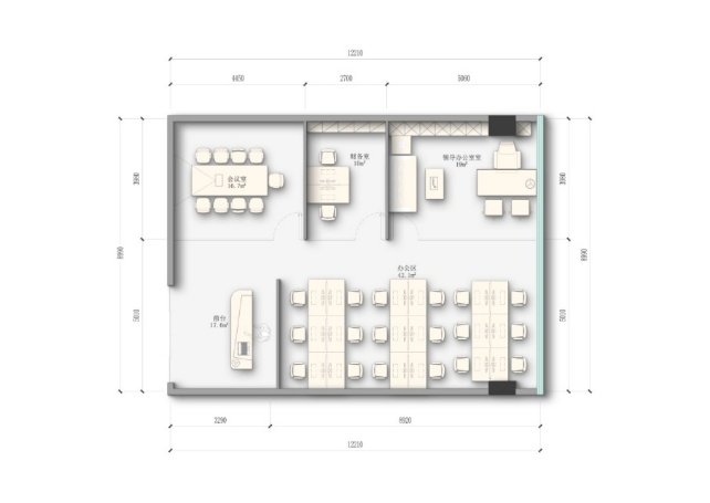 东大路甲级品质楼盘 158平方 4隔间18工位带前台 高档家具 落地窗视野开阔 光环中心办公室出租