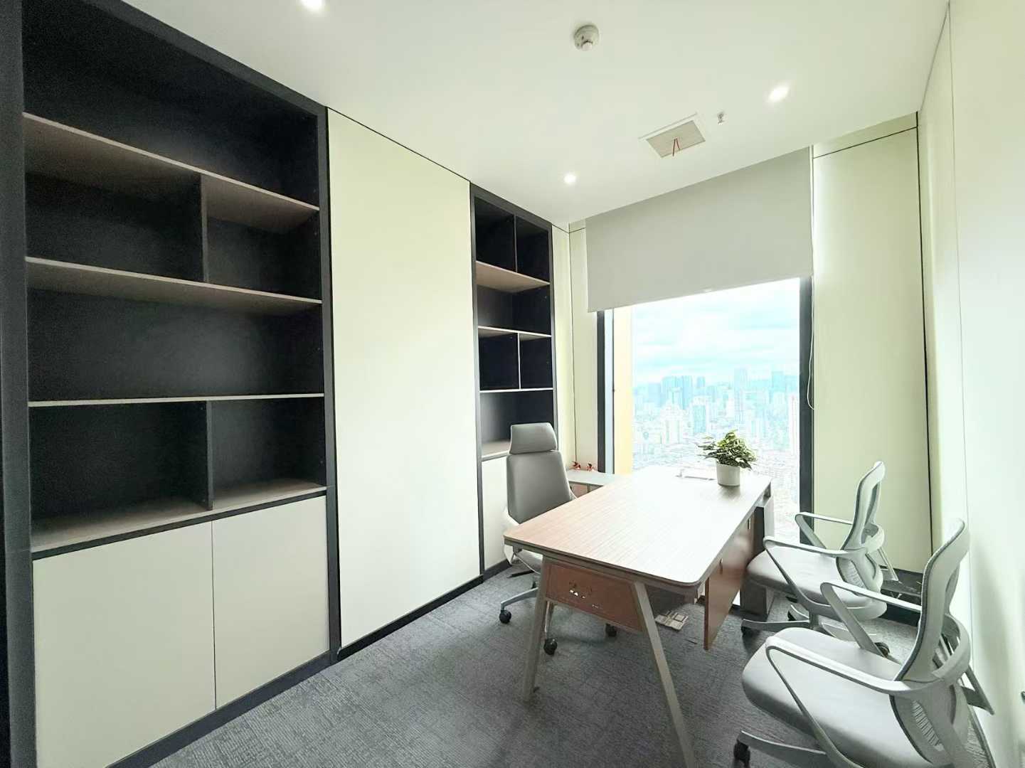 人民北路地铁口高区看锦江文殊院 292平方 6隔间20工位 24小时空调 拎包入住 配套完善 北成8号办公室出租