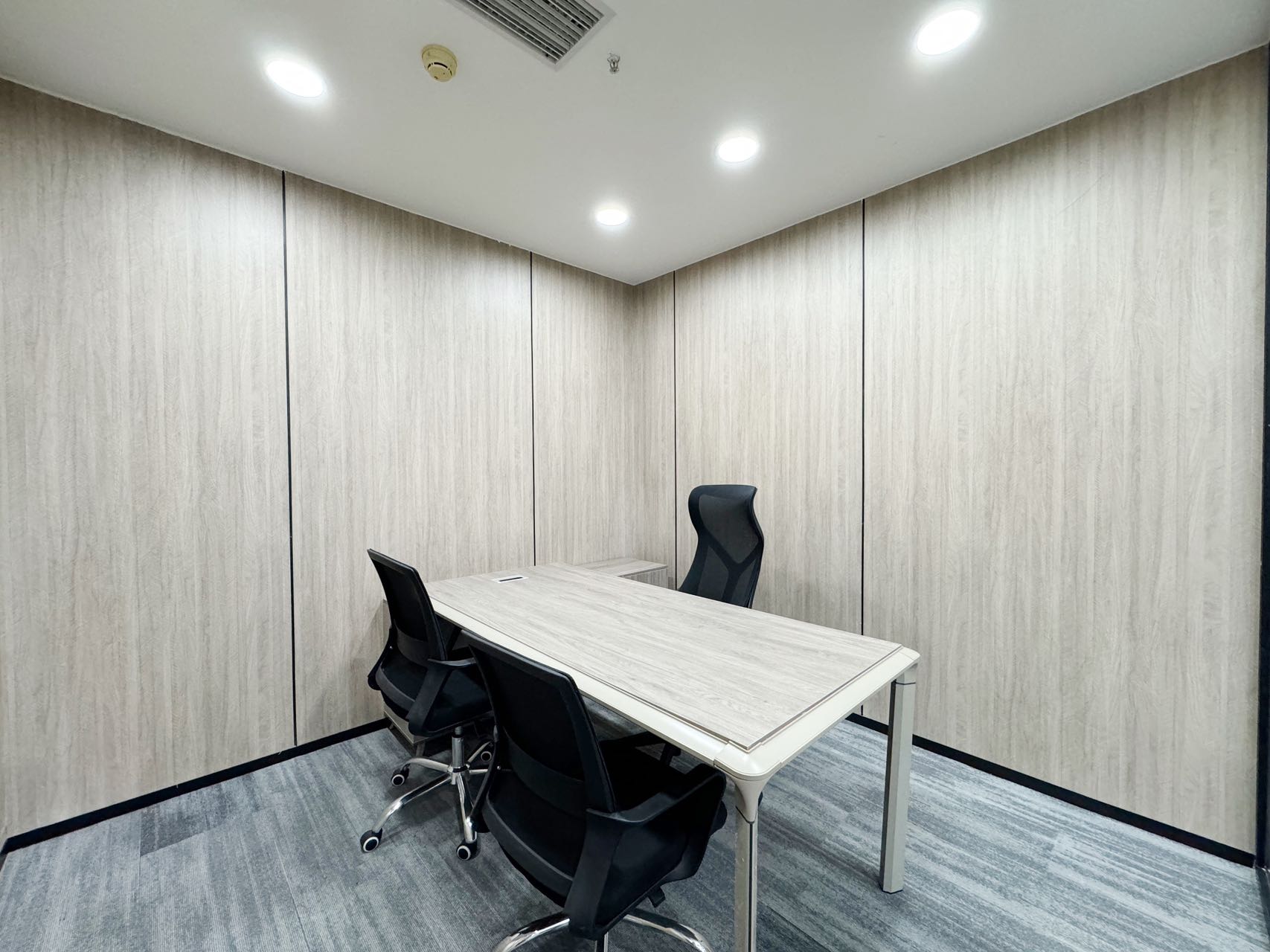 火车东站双地铁交汇 服务面积166平 4隔间15工位 24小时空调 精装带家具 中环国际办公室出租