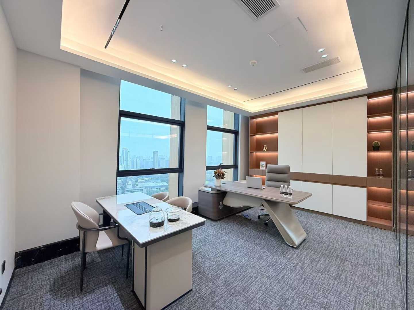 一环内甲写 人民北路地铁三四百米 324平 4隔间30工位 双面采光 24小时空调 3米层高 精装带家具交付 北成8号办公室出租