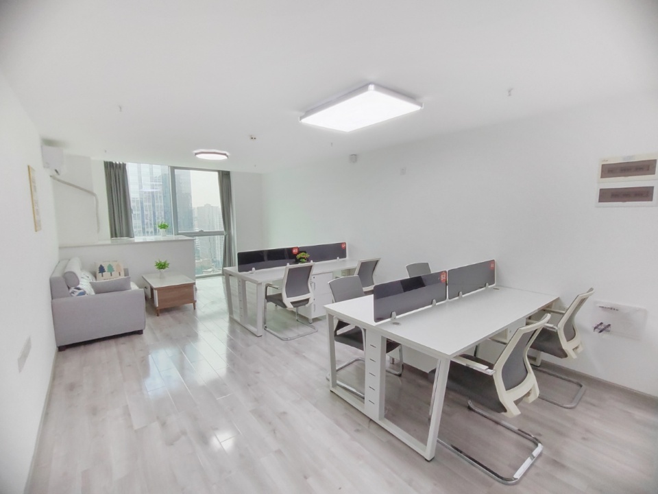 创业首选 高新区世纪城地铁口雄川金融中心60平小面积办公室 精装带家具