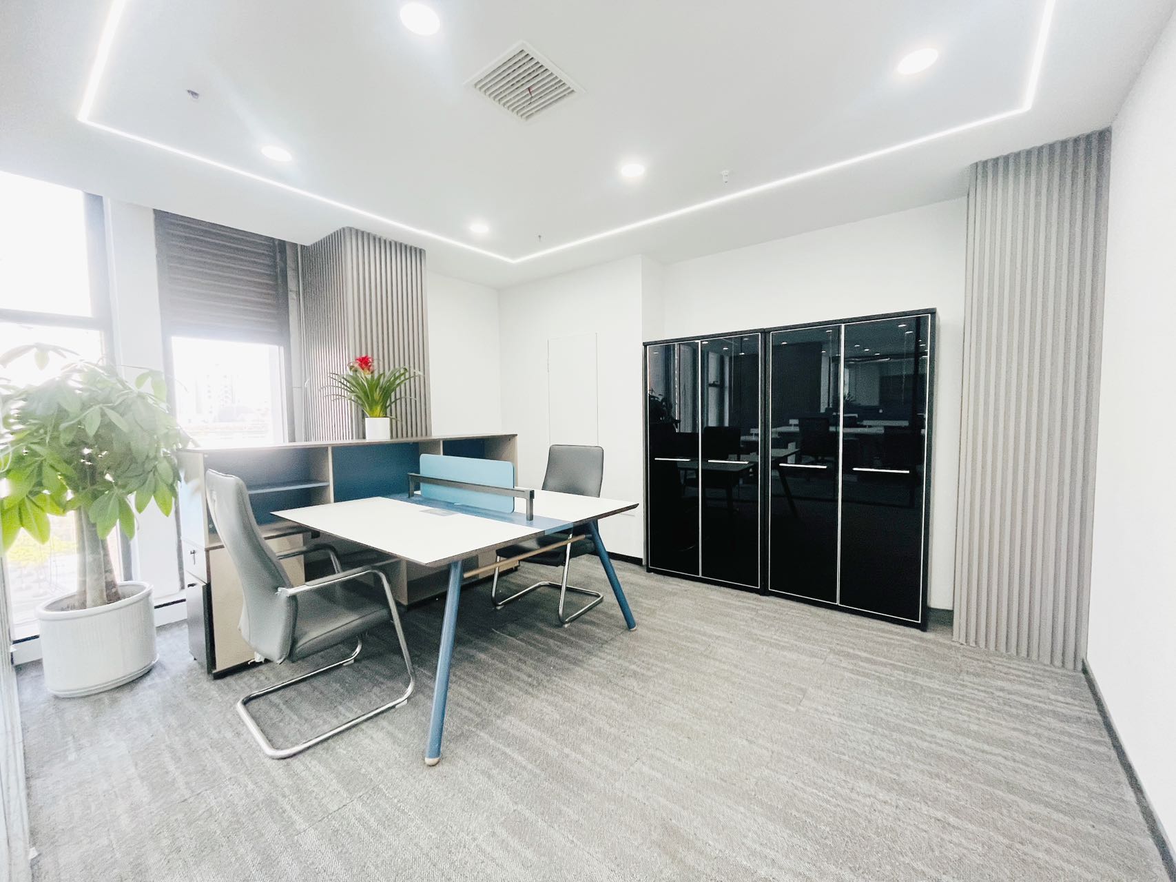 武侯区桐梓林地铁口 按套出租 7隔间40工位 精装带家具 含物业费 新希望大厦办公室出租