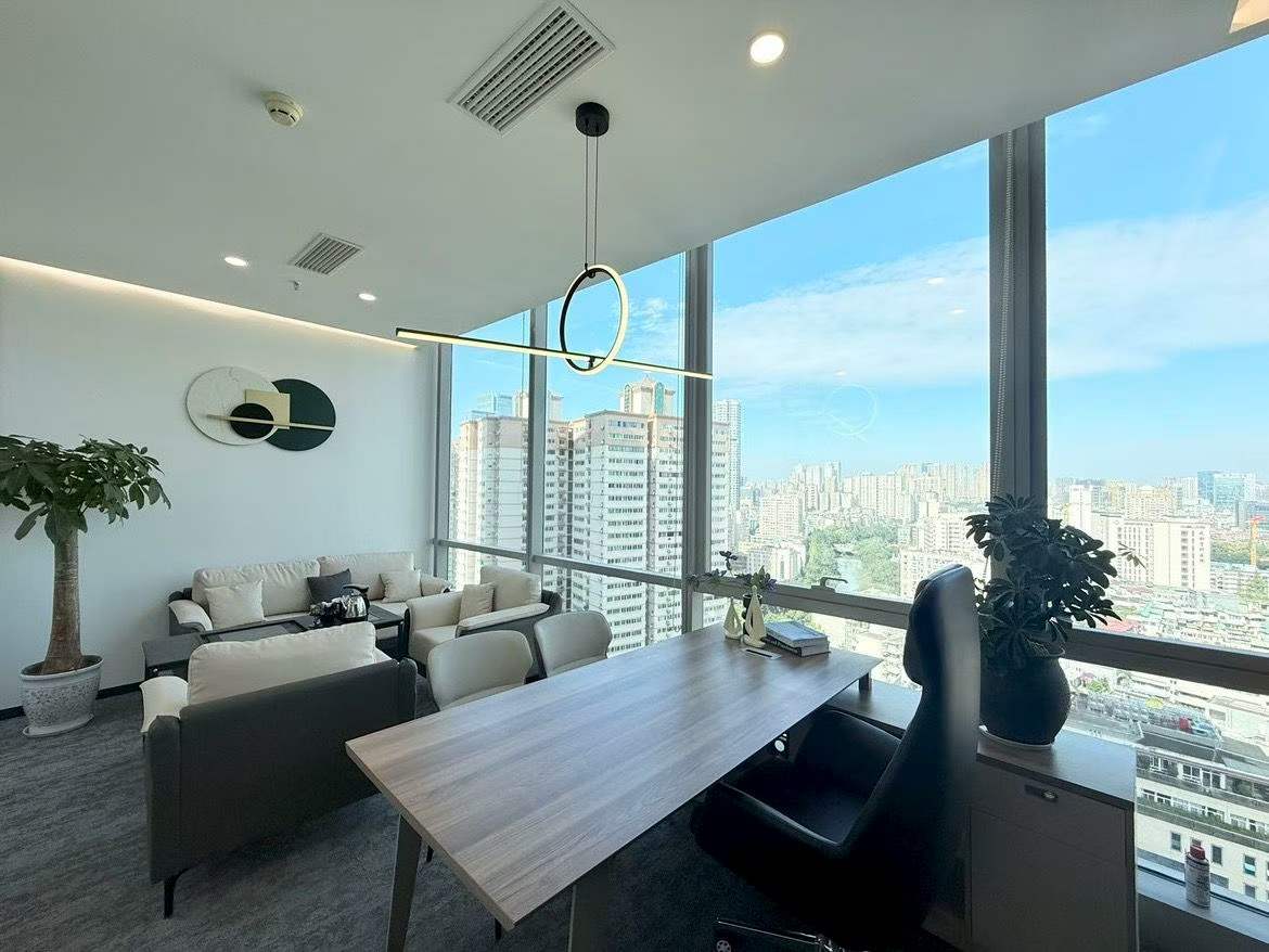 市中心东门大桥地铁口特价小面积按套出租 3隔间10工位 视野无遮挡 含物业费 时代8号办公室出租