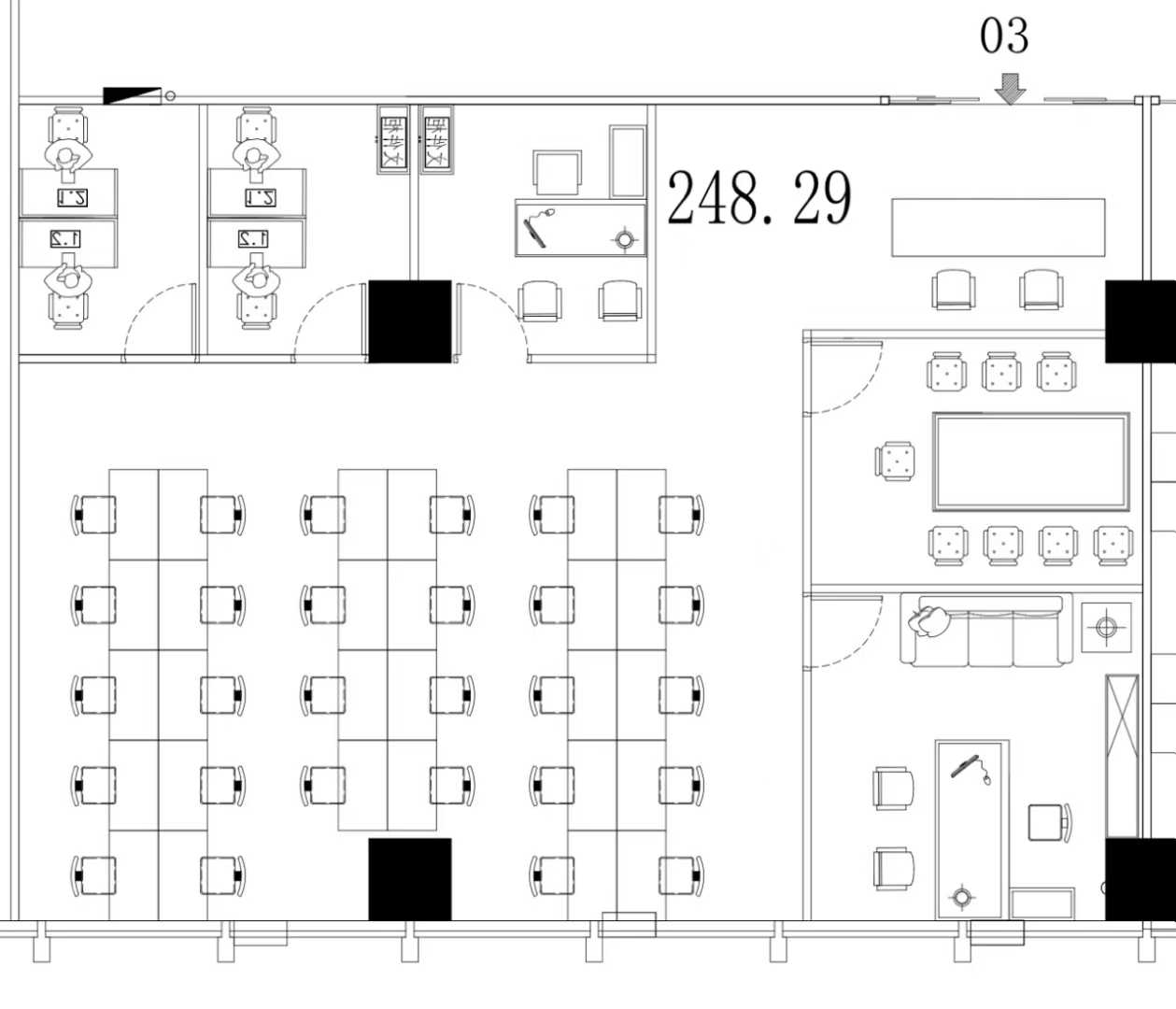 高新南区孵化园地铁上盖 248平 4隔间28工位 精装带家具 朝西 整栋打造 嘉润国金办公室出租
