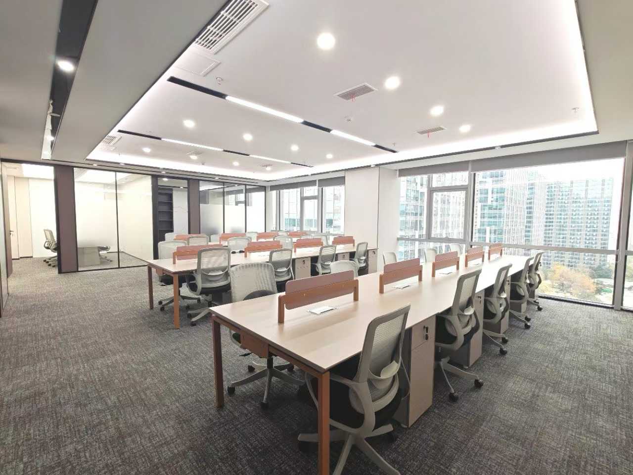 高新南区孵化园地铁上盖 248平 4隔间28工位 精装带家具 朝西 整栋打造 嘉润国金办公室出租