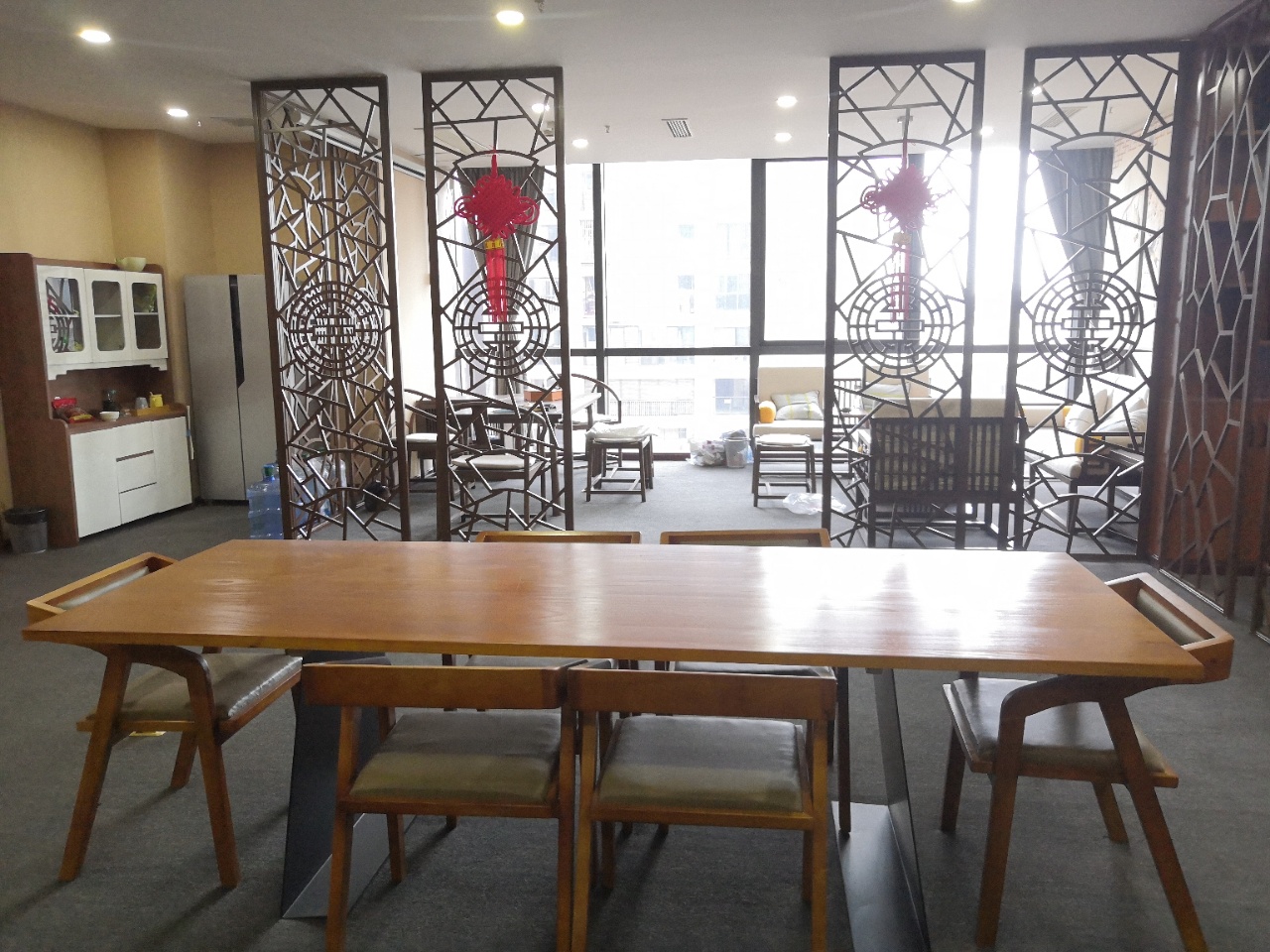 中式风格 高新区金融城楚峰国际中心251平精装办公室带家具