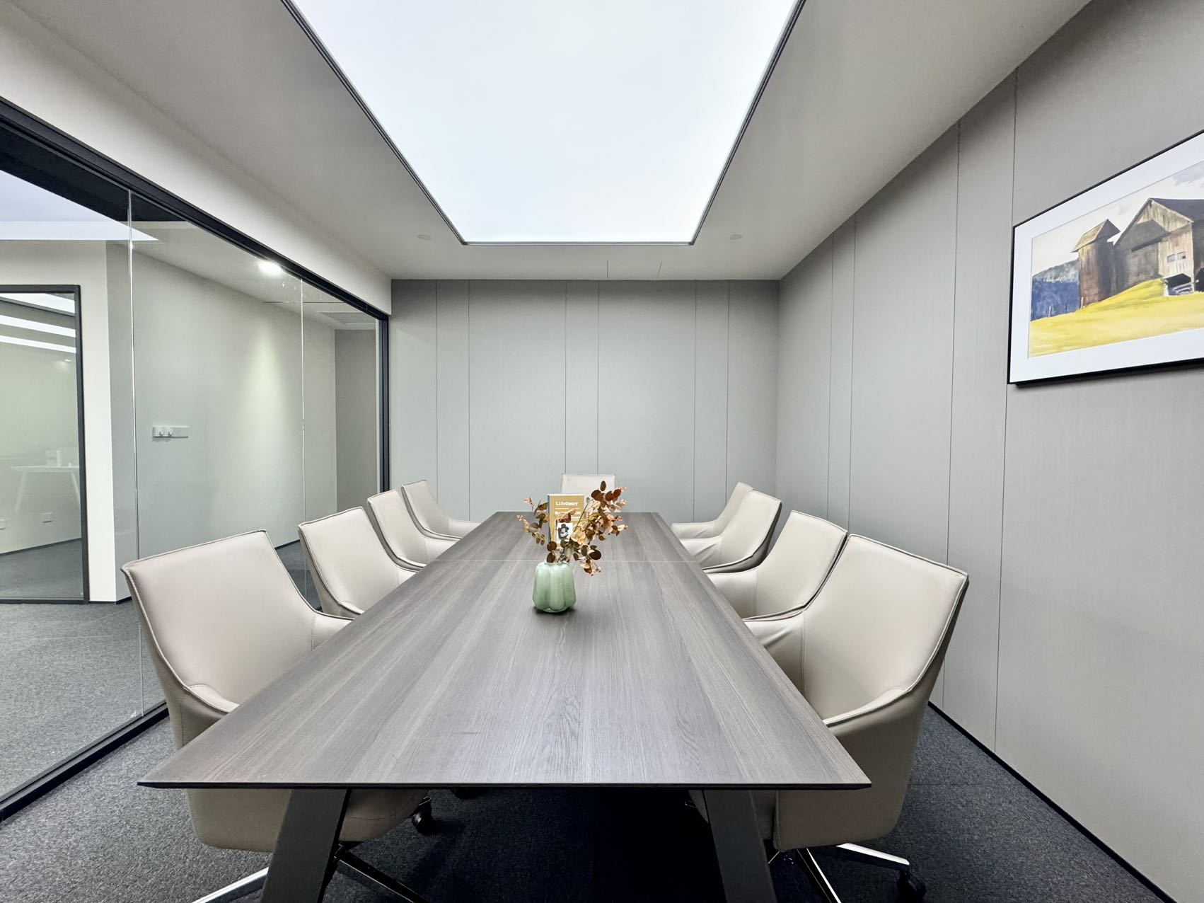 金融城地铁口超甲楼宇 电梯口 248平方 4隔间24工位 精装带家具 业主直租 中国华商金融中心办公室出租