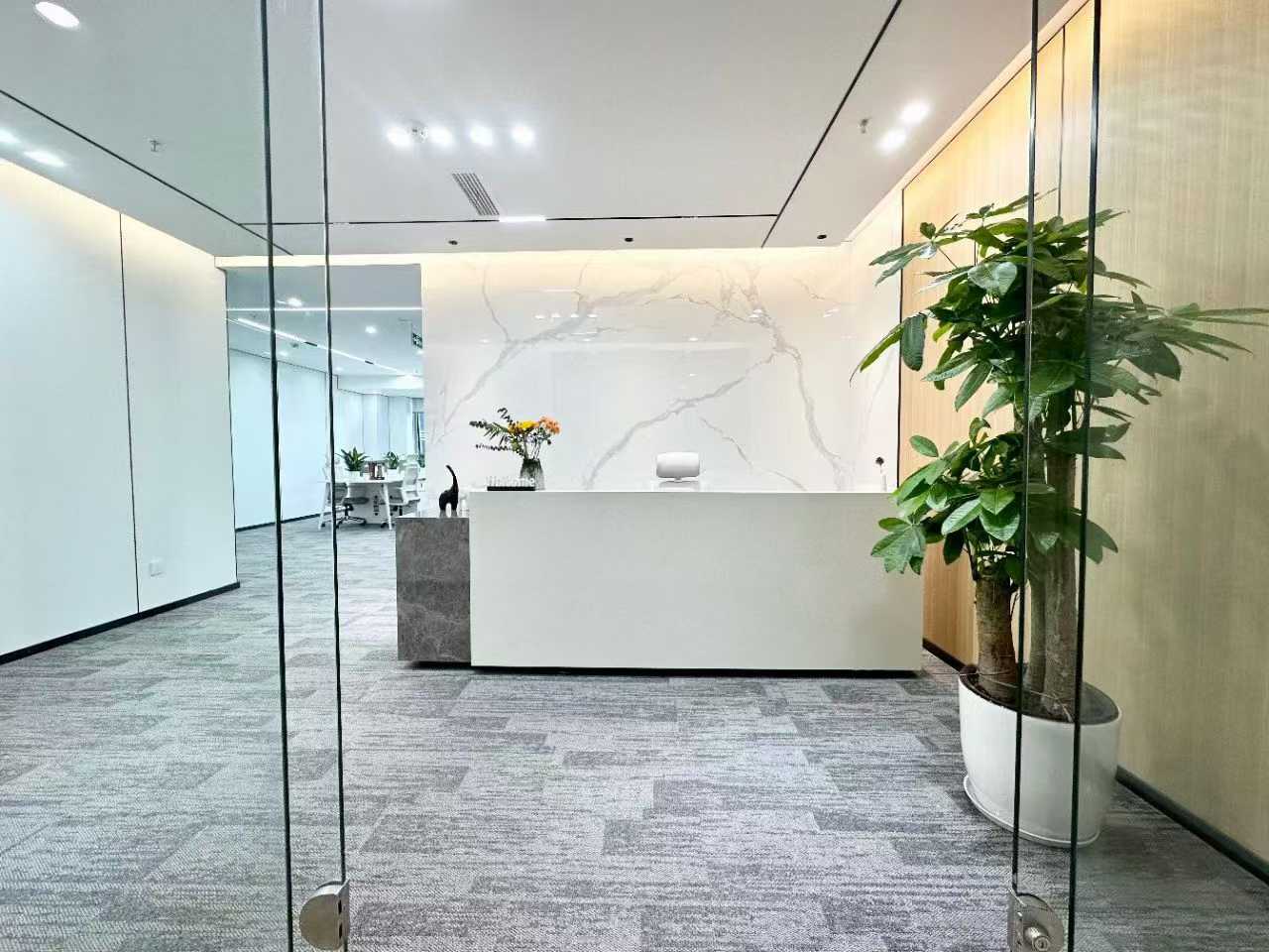 高新区天府二街甲写双面采光 280平 5隔间32工位 精装带家具 24小时空调 利用率高 雄川金融中心办公室出租