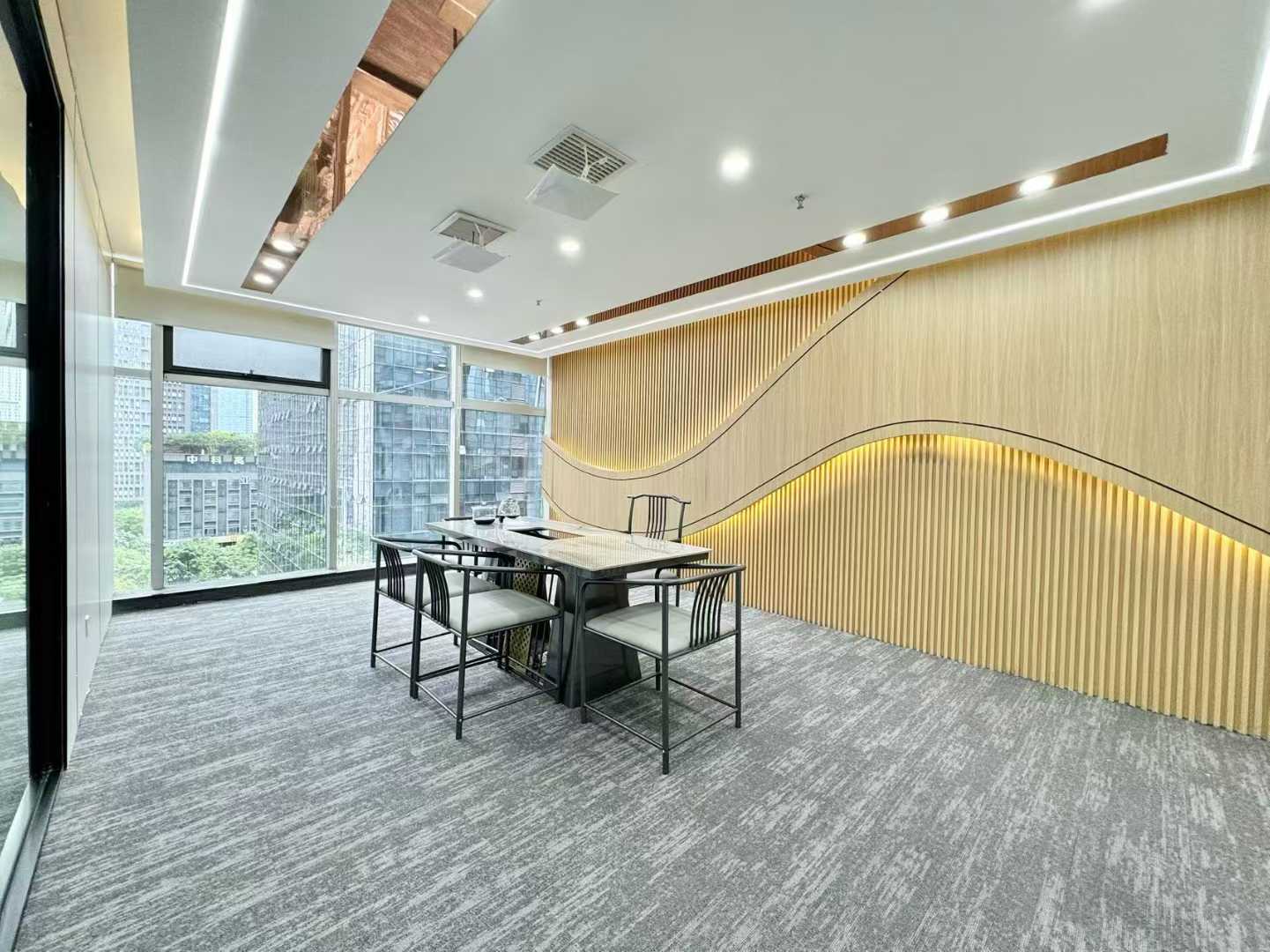 天府三街甲级双面采光户型 300平 5隔间32工位 朝东南 大落地玻璃 精装出租 香年广场办公室出租