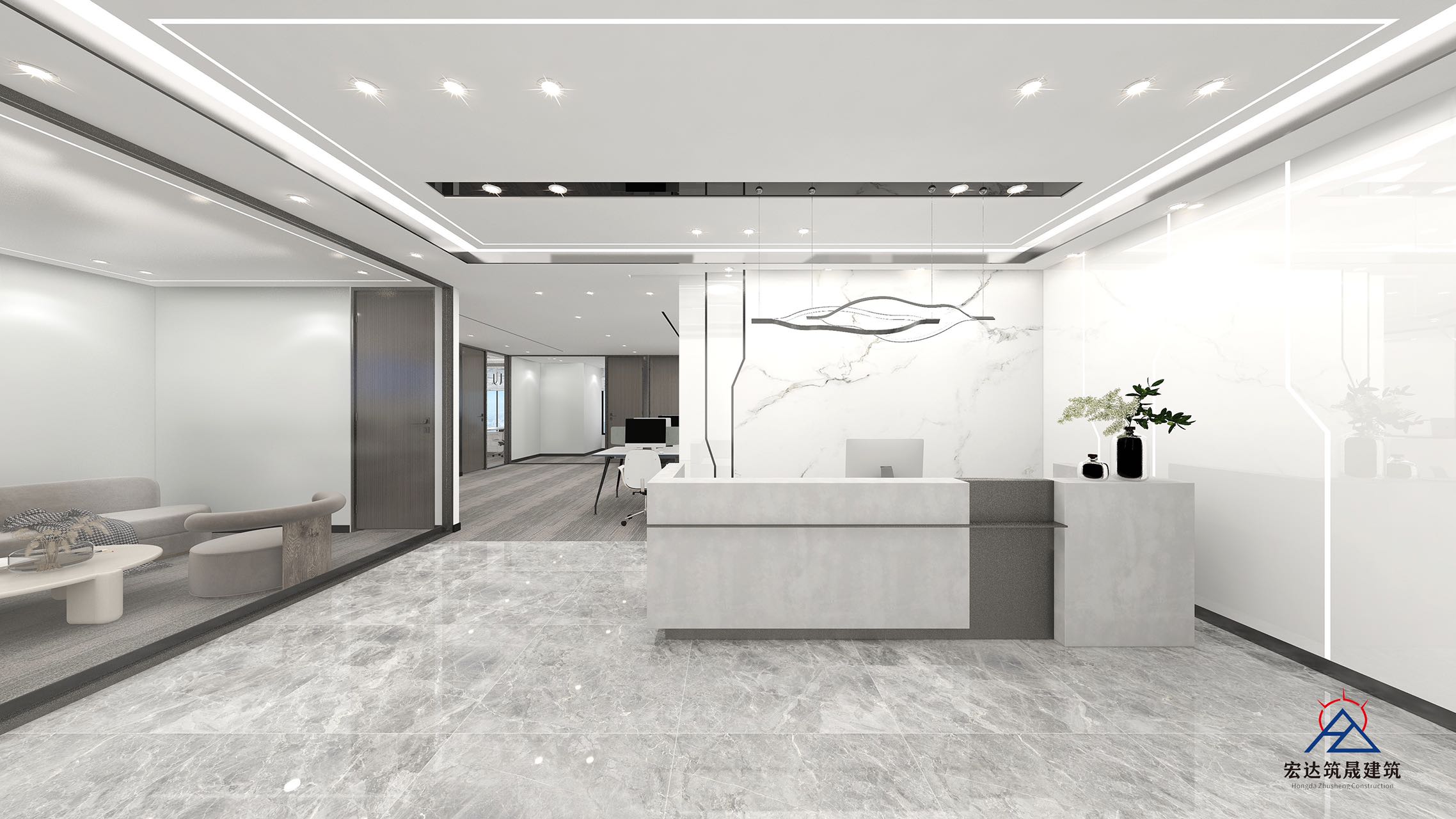 高新区新世纪环球中心精装298平办公室 全新装修现房 带家具 含物业