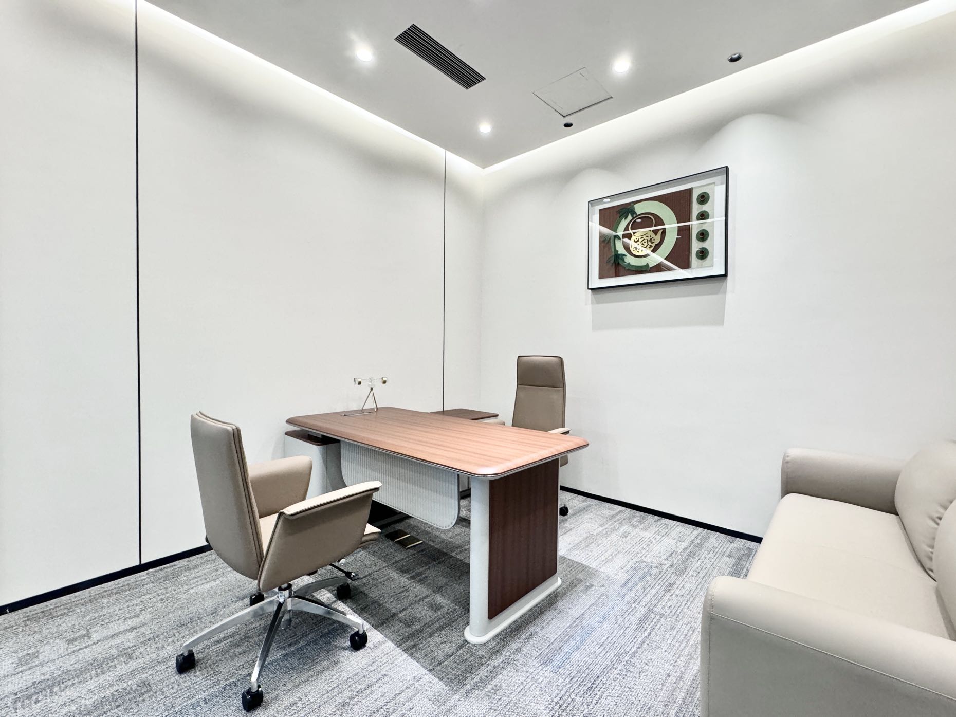 高新区双地铁 紧邻金融城 4隔间28工位 形象墙带电子屏 双面采光 带家具 视野巴适 无加时费 晶科一号办公室出租