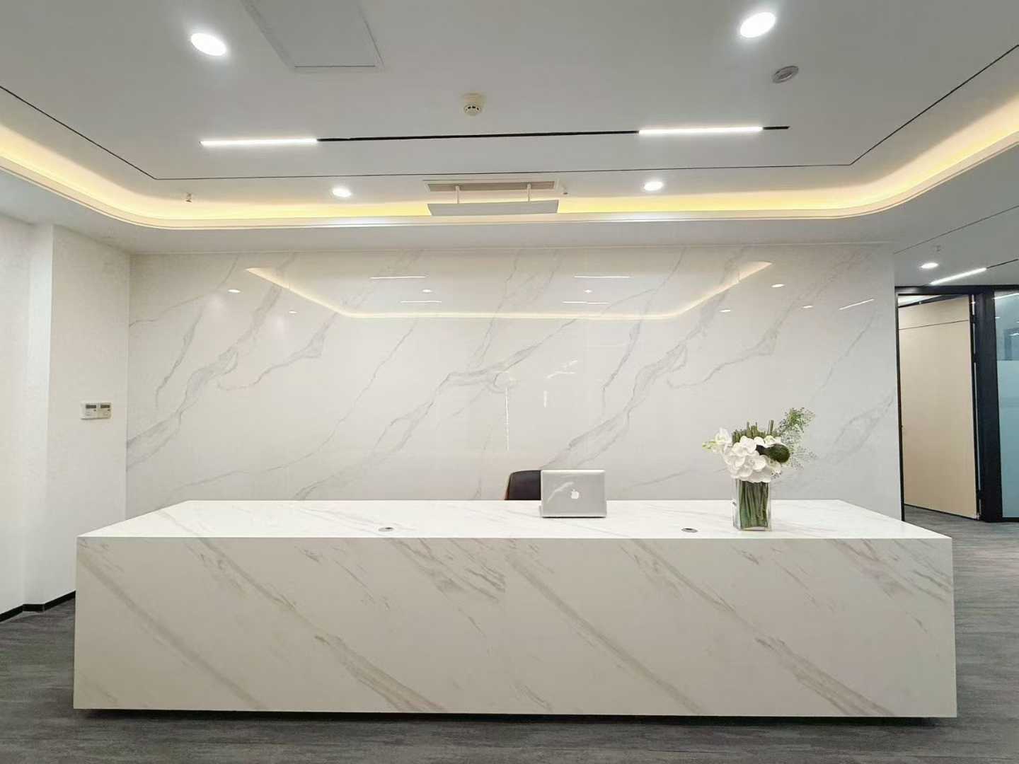 天府三街超甲24小时空调楼宇 朝南双面采光 电梯口 402平 5隔间41工位 精装带家具 节能大厦办公室出租