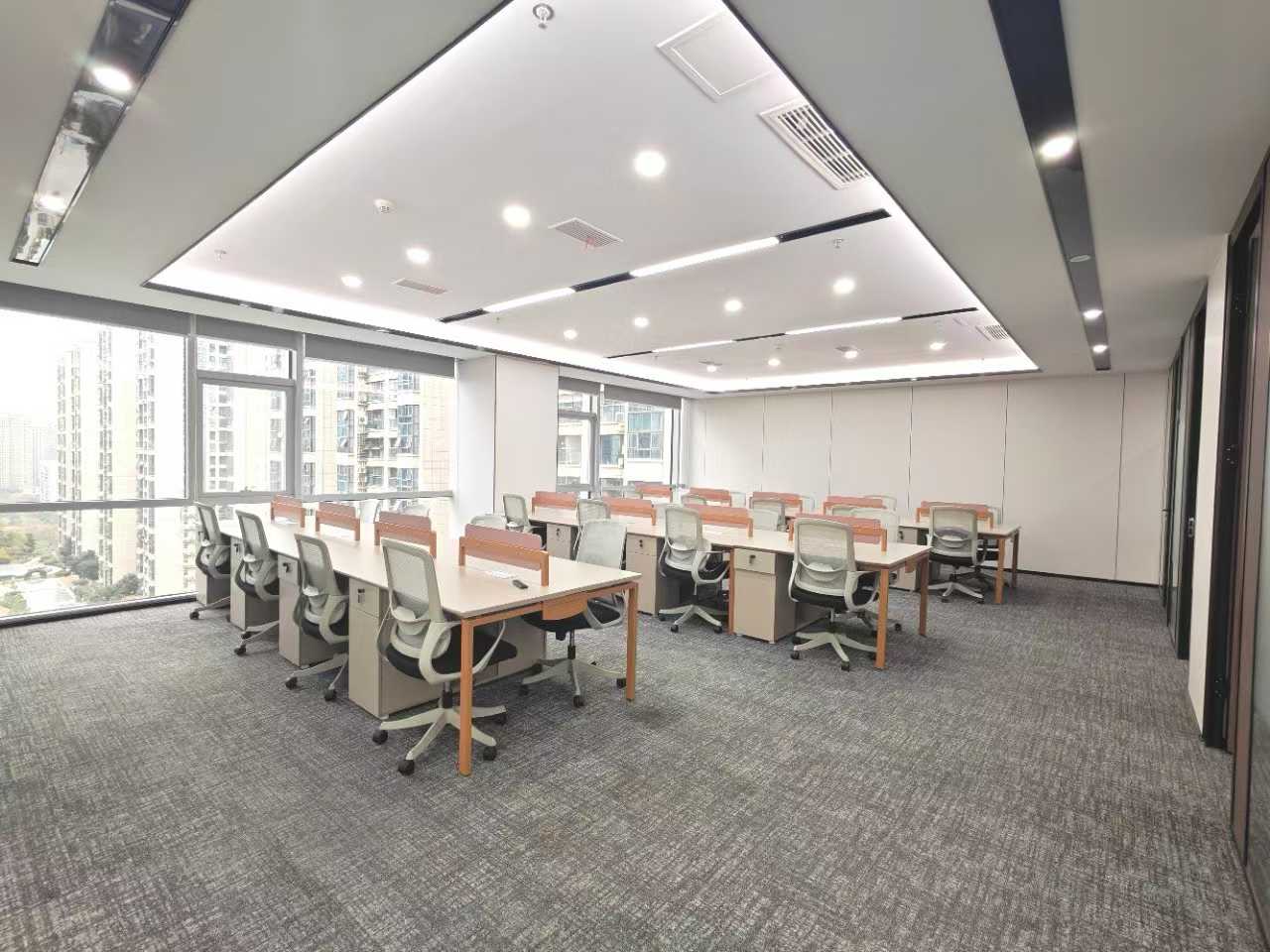 高新南区孵化园地铁上盖 248平 4隔间28工位 精装带家具 朝西 整栋打造 嘉润国金办公室出租