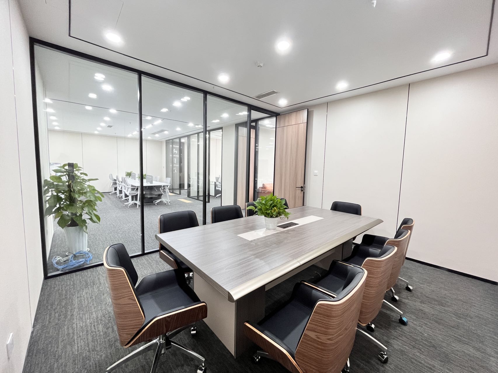 高新区世纪城地铁口 246平方 4隔间25工位 精装带家具 电梯口 周边配套服务完善 东方希望天祥办公室出租