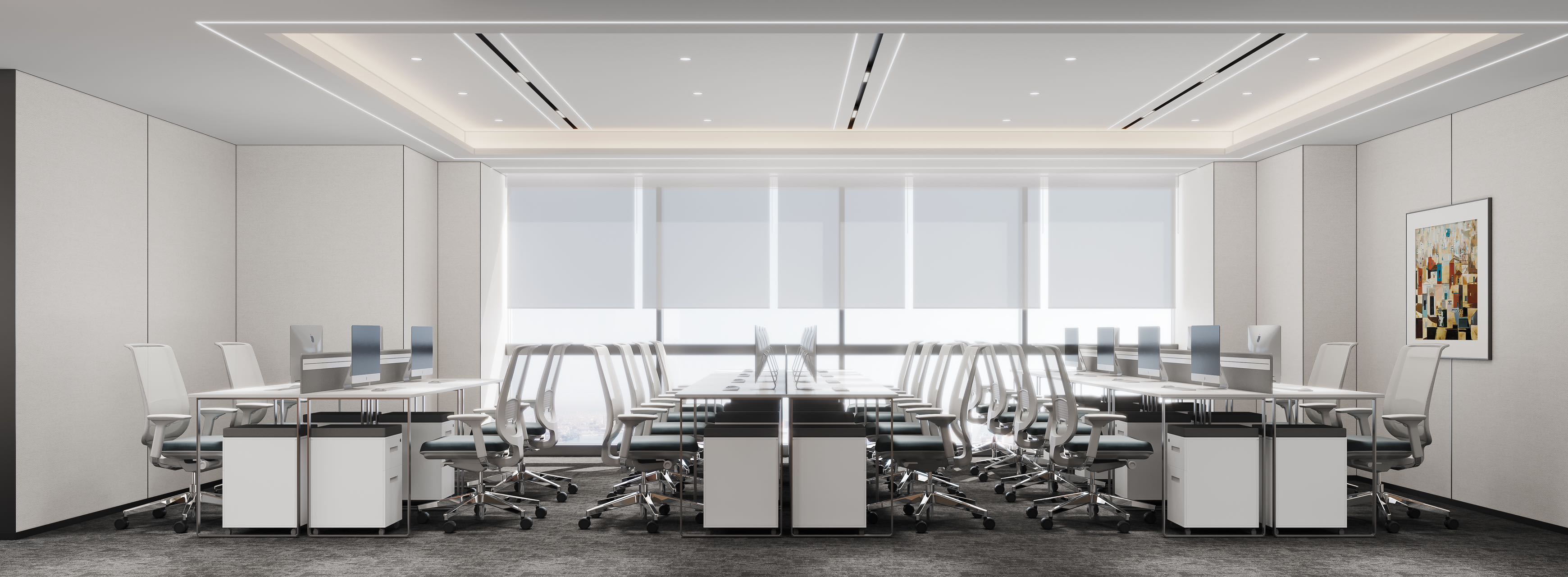 东门大桥地铁口 5隔间23工位按套出租 装修中 带前台接待区 含物业费 东方广场办公室出租