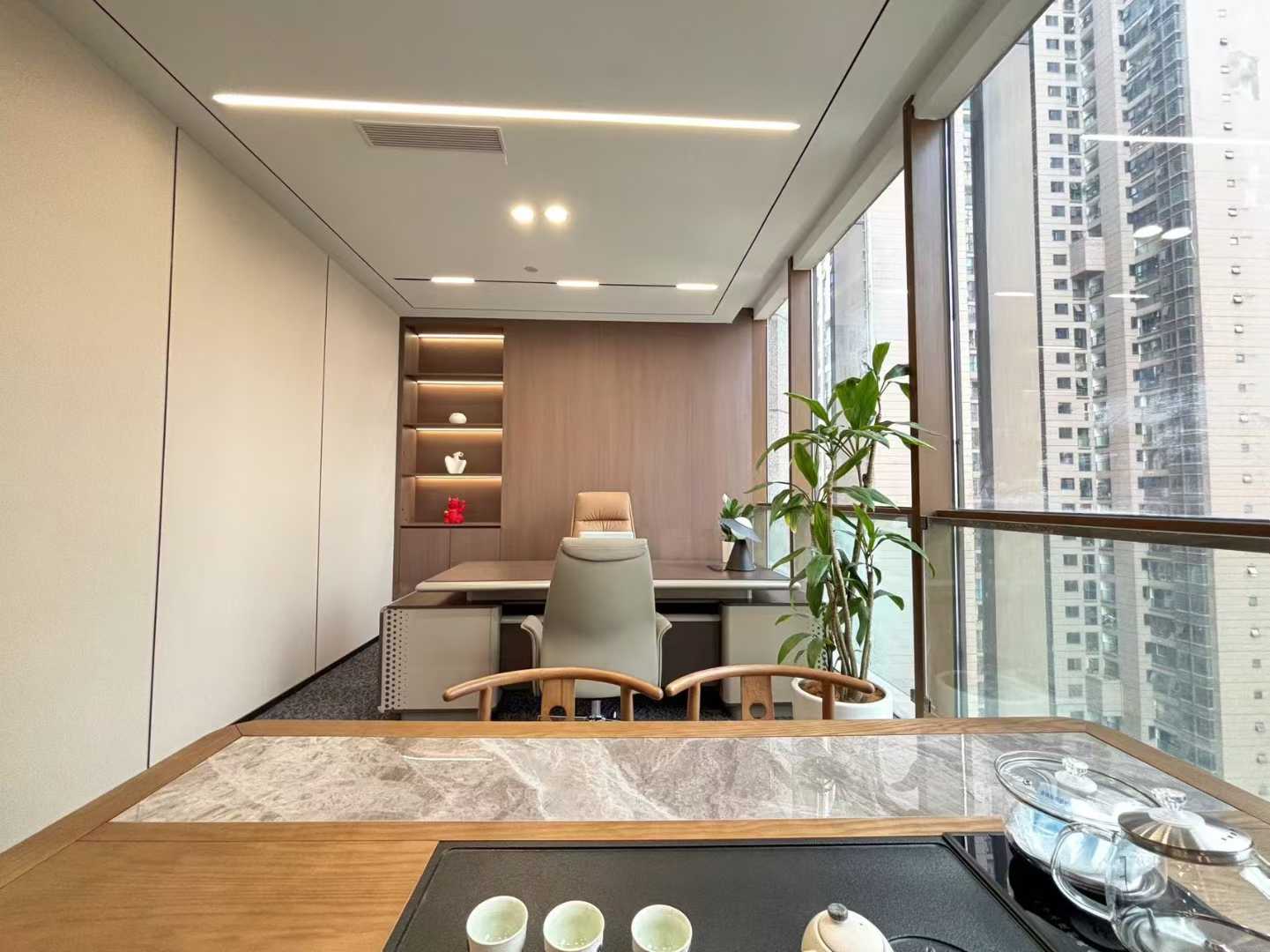 高新区世纪城地铁口甲级楼盘 391平方 5隔间50工位 双面采光 视野采光非常巴适 天祥广场办公室出租