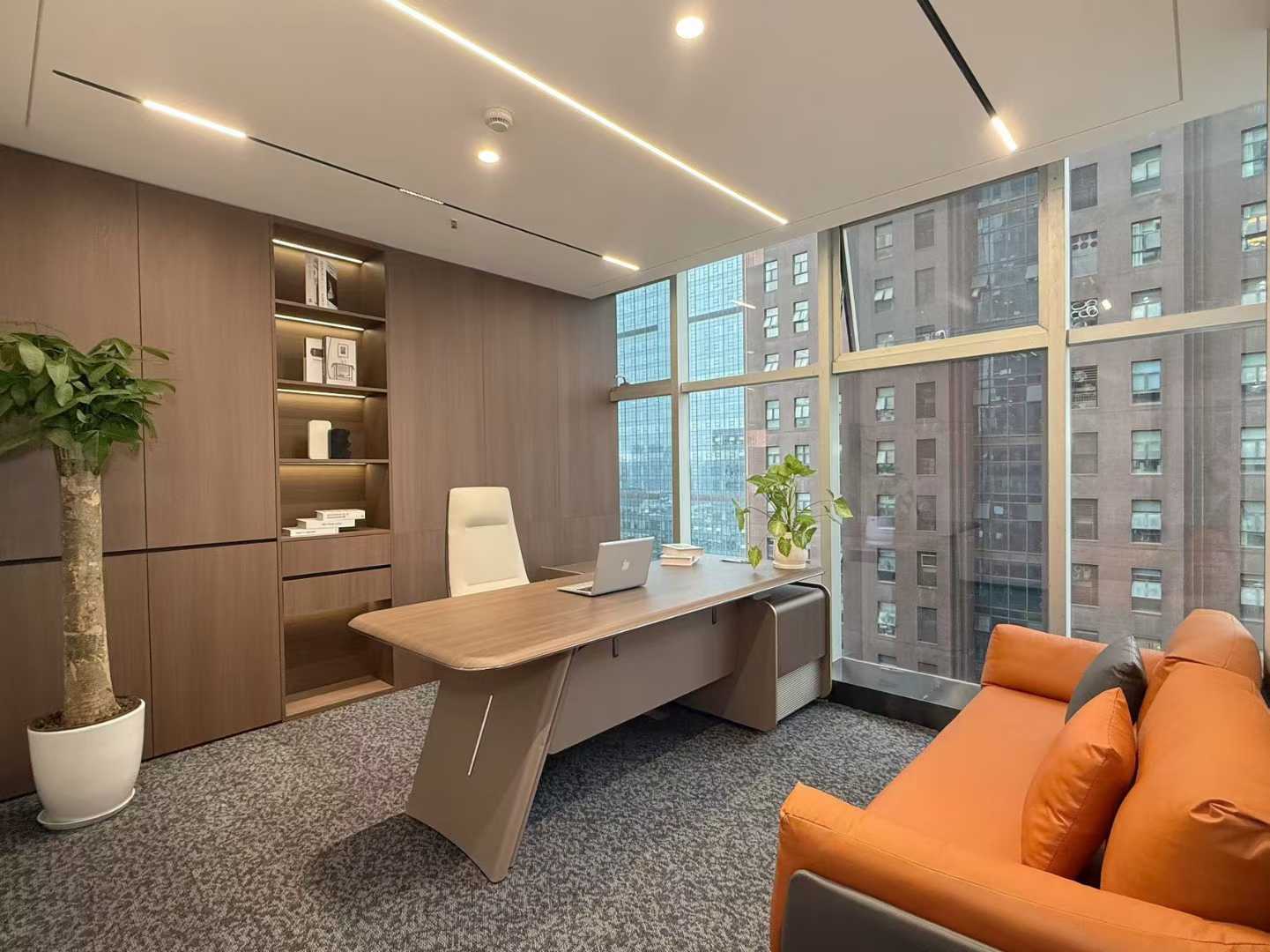 天府三街甲写双面采光精装户型 5隔间24工位 按套出租 含家具 户型灵活可变 香年广场办公室出租