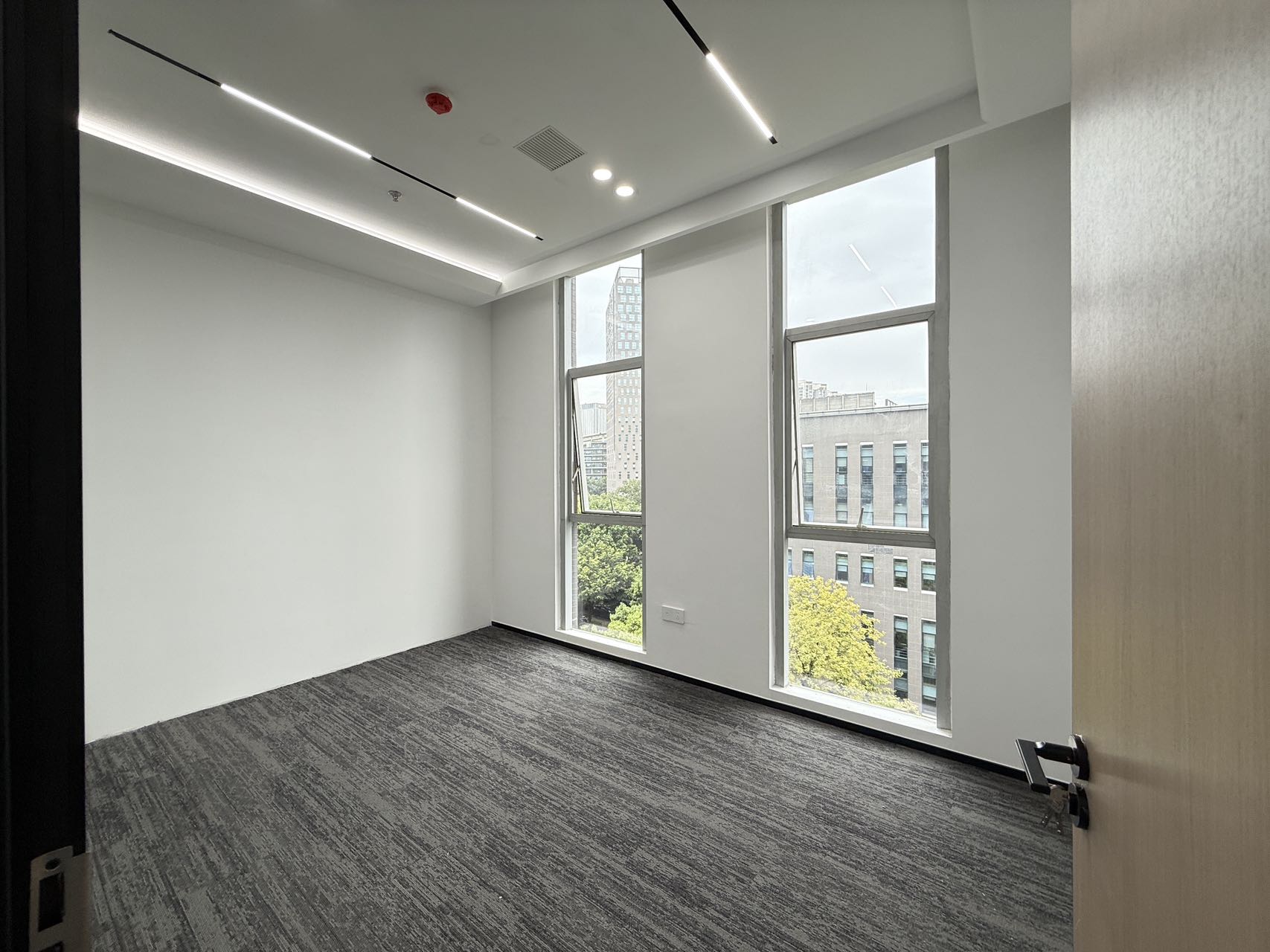 天府五街园区办公 自然氧吧 按套出租 2隔间24工位 精装带家具 含物业费 软件园D4办公室出租