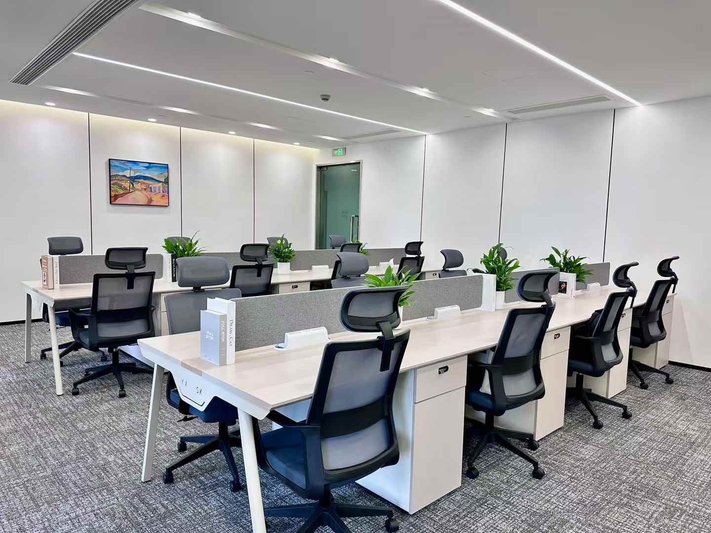 天府二街精选户型 4隔间20工位有接待休息区电梯口 视野巴适 带家具 蜀都中心办公室出租