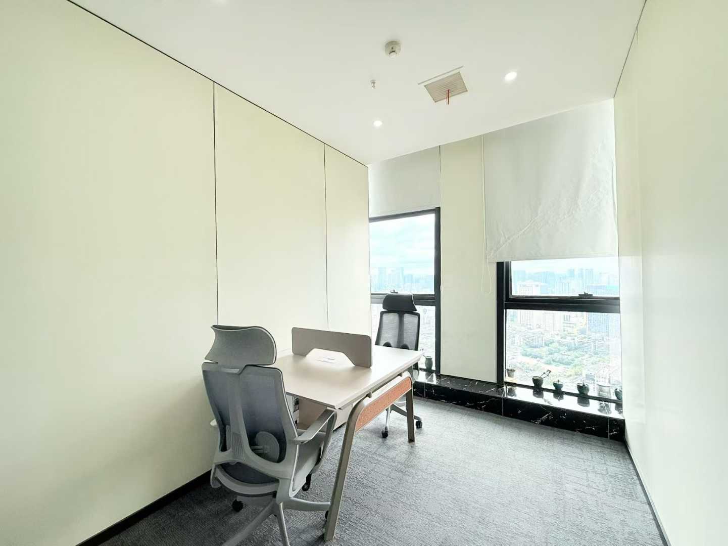 人民北路地铁口高区看锦江文殊院 292平方 6隔间20工位 24小时空调 拎包入住 配套完善 北成8号办公室出租