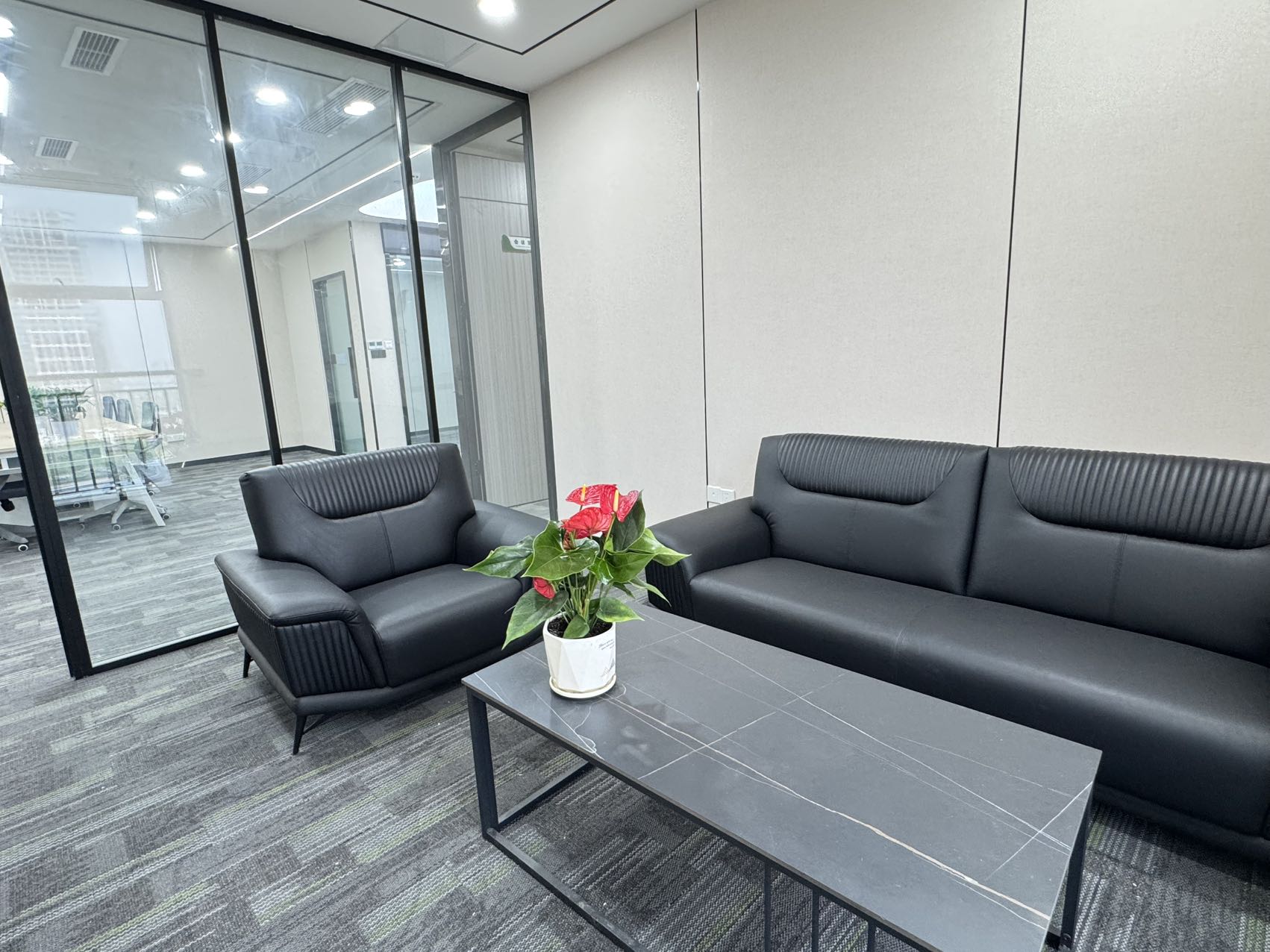 锦江区金石路地铁口 279平方 5隔间24工位 双面采光 无加时费 拎包入住 新希望中鼎国际办公室出租