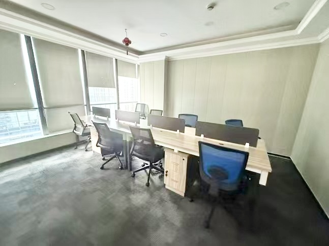 南门2环内 甲写楼宇 倪家桥地铁两三百米 180平 4隔间18工位 精装带家具特价出租 保利中心办公室出租