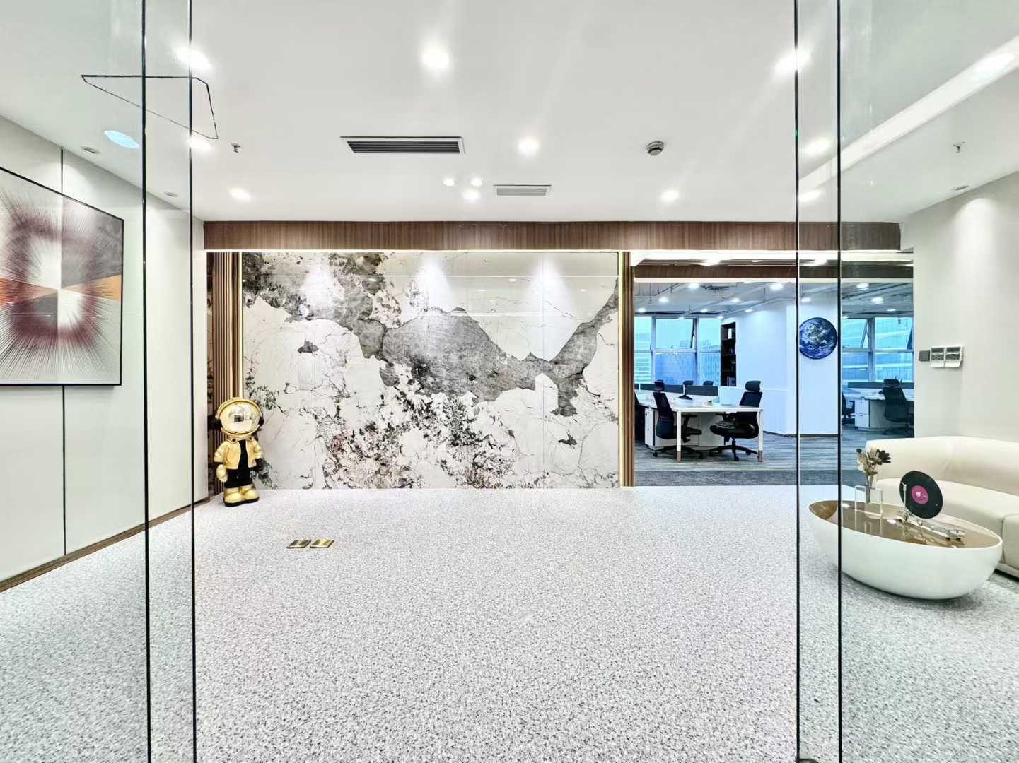 天府三街甲级双面采光 6隔间28-36工位 大气前台彰显形象 近地铁 香年广场办公室出租