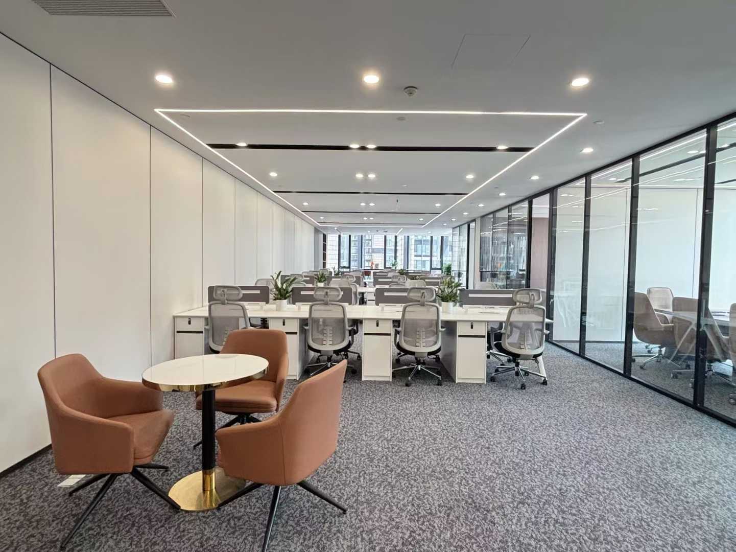 5号线市一医院地铁口 甲级 5隔间40工位 超大老板间 通上下水 双面采光 仁和国际广场办公室从出租