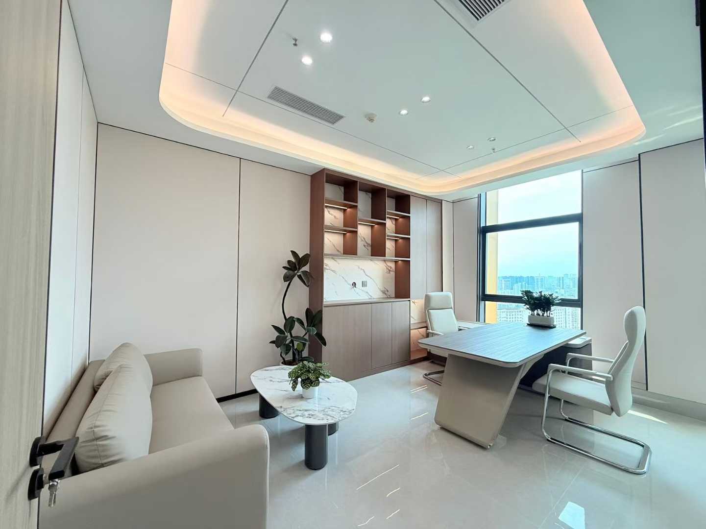 人民北路甲级楼盘 24小时空调 139平方 3隔间9工位 吊完顶3米层高 办公环境舒适 带共享配套 北成8号办公室出租