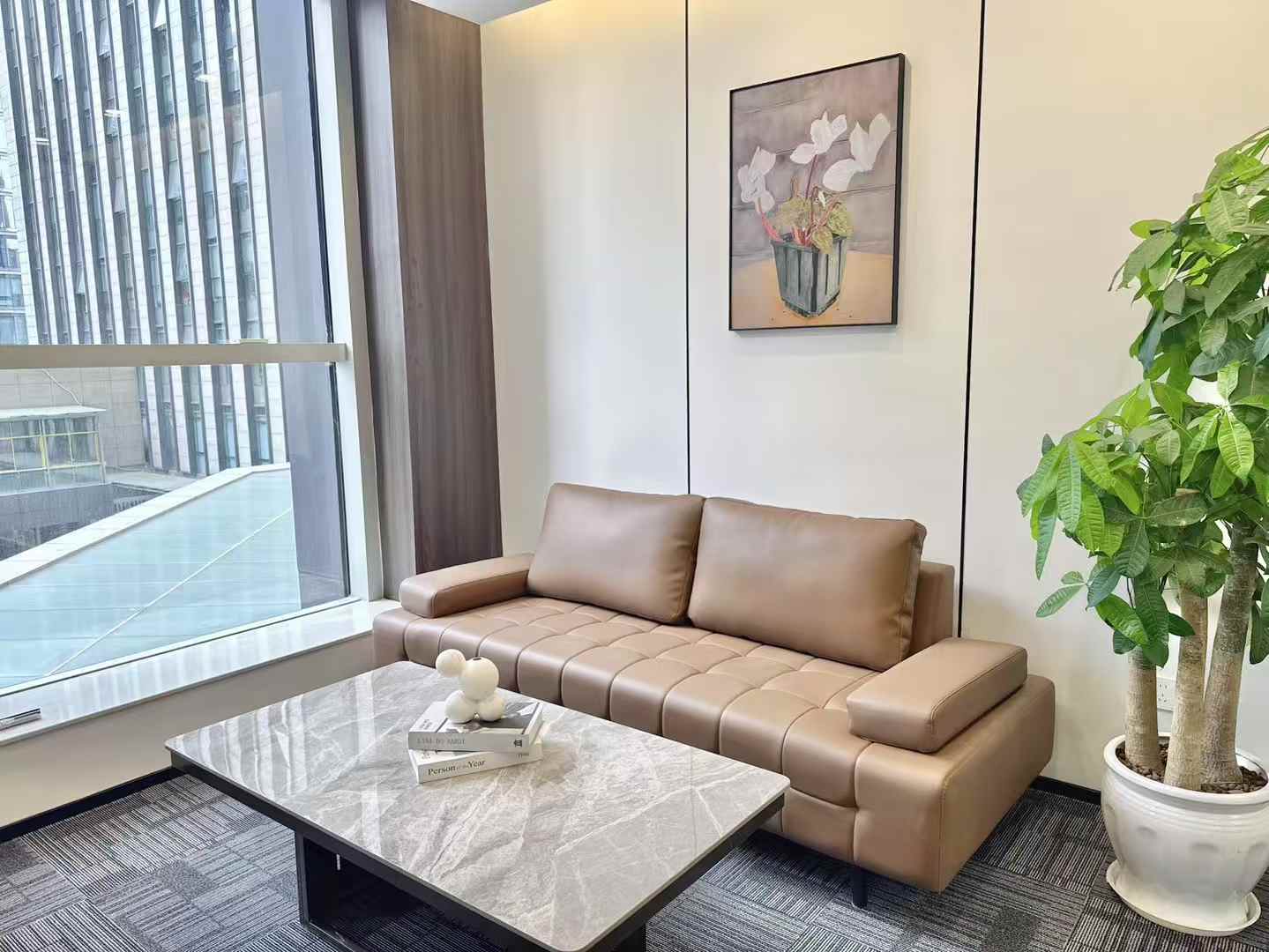 金融城特价房源 按套出租4隔间12工位 9999元/套 坐北朝南 精致精装修 户型方正 布鲁明顿办公室出租