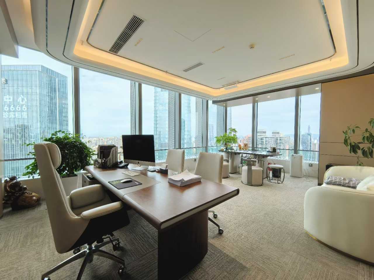 东大路地铁口豪装接待用房 428平方 9隔间12工位 双面采光 高区大老板间 环球都汇办公室出租
