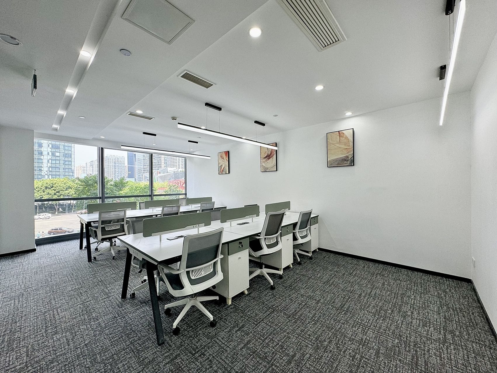 金融城精选小面积 按套出租 3隔间12工位 低区看交子之环 户型反正 东方希望中心办公室出租