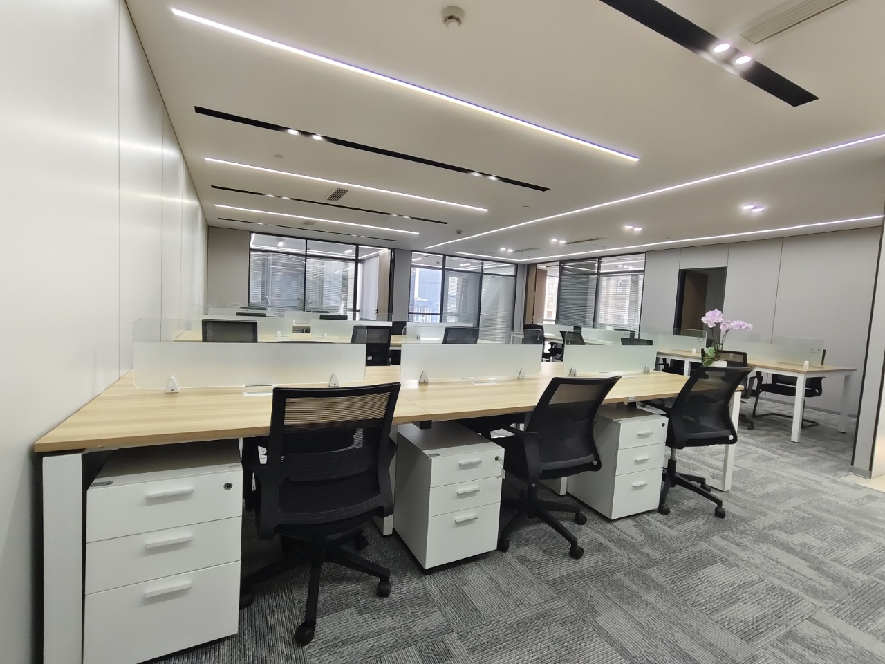 高新核心CBD区位 孵化园地铁400米 252㎡ 3隔间1储物间24工位 带家具 配套方便 新中泰国际办公室出租