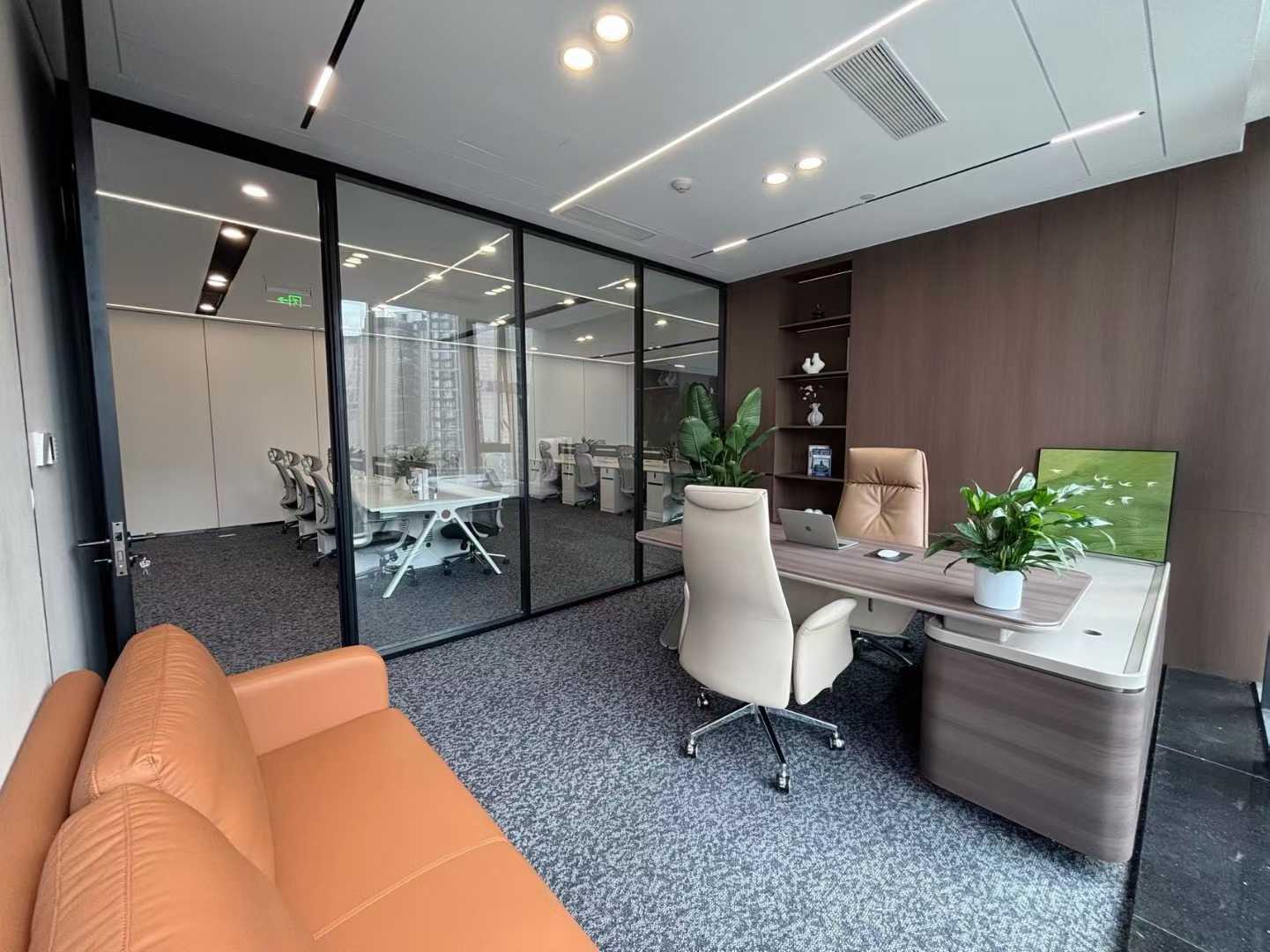5号线市一医院地铁口 甲级 5隔间40工位 超大老板间 通上下水 双面采光 仁和国际广场办公室从出租