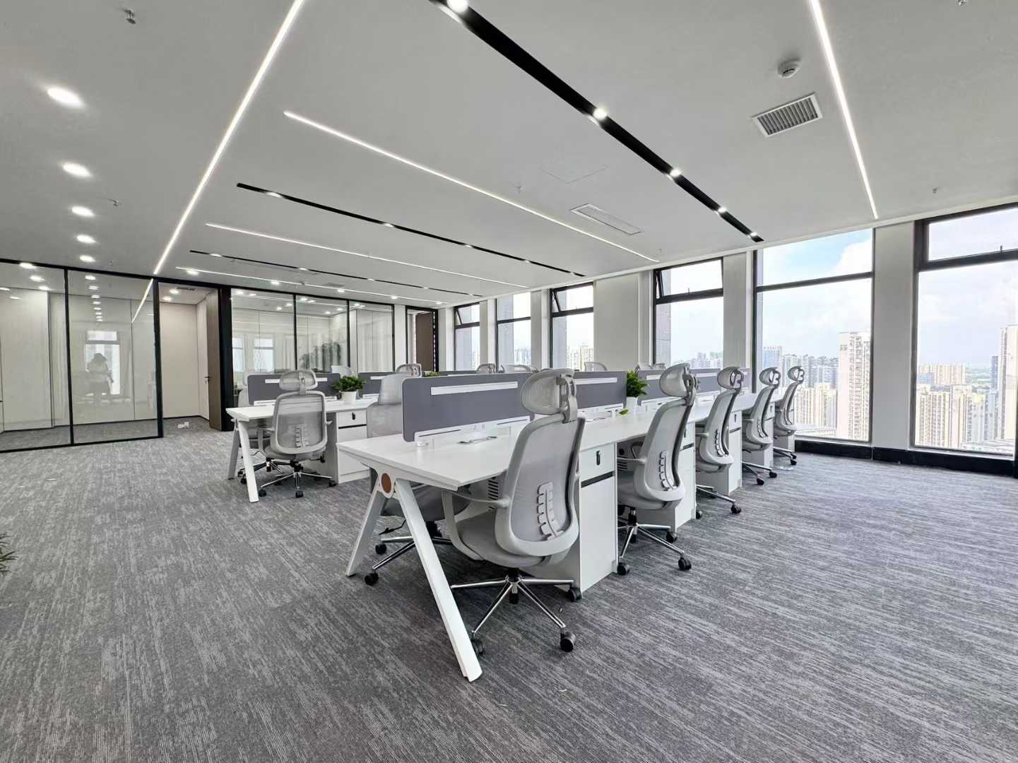 高新区天府三街地铁口 366平 5隔间36工位 带大会议室 24小时空调 东南朝向 新希望国际办公室出租