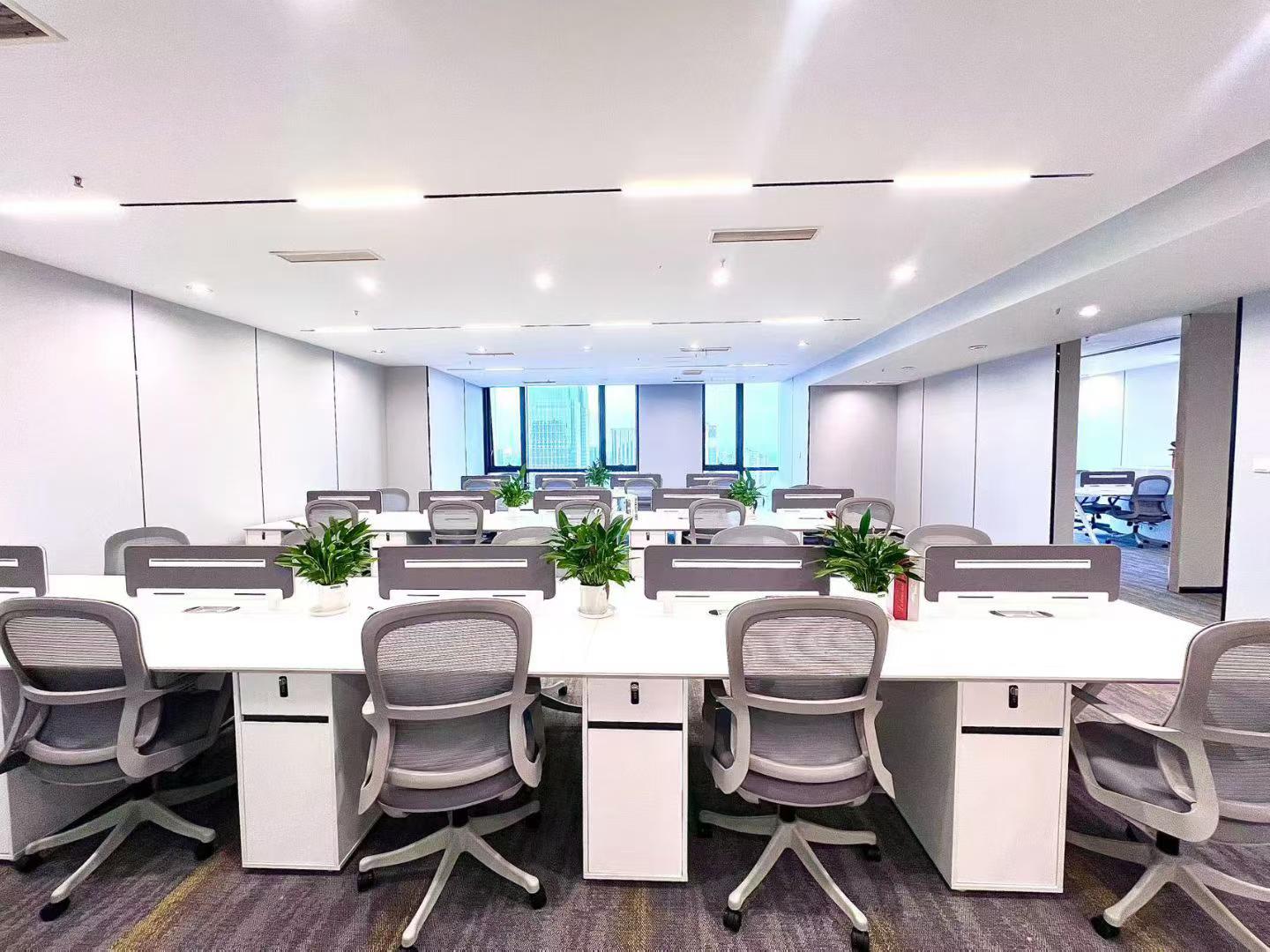 高新区核心cbd甲写楼盘 服务面积367平 4隔间28工位 东南朝向 精装带家具 阳光金融中心办公室出租