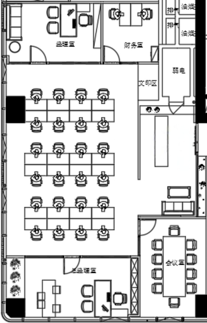 东门8号线十里店地铁口 甲写整体打造 服务面积338平方 4隔间30工位 超大老板间 双面采光 龙腾广场办公室出租