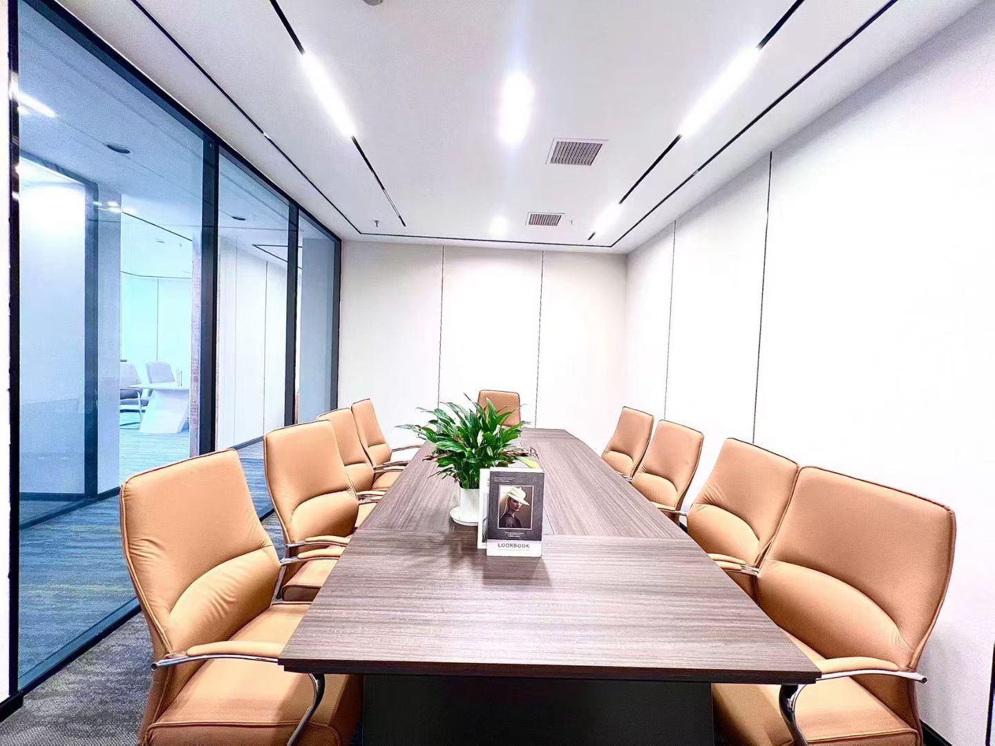 高新区核心cbd甲写楼盘 服务面积367平 4隔间28工位 东南朝向 精装带家具 阳光金融中心办公室出租