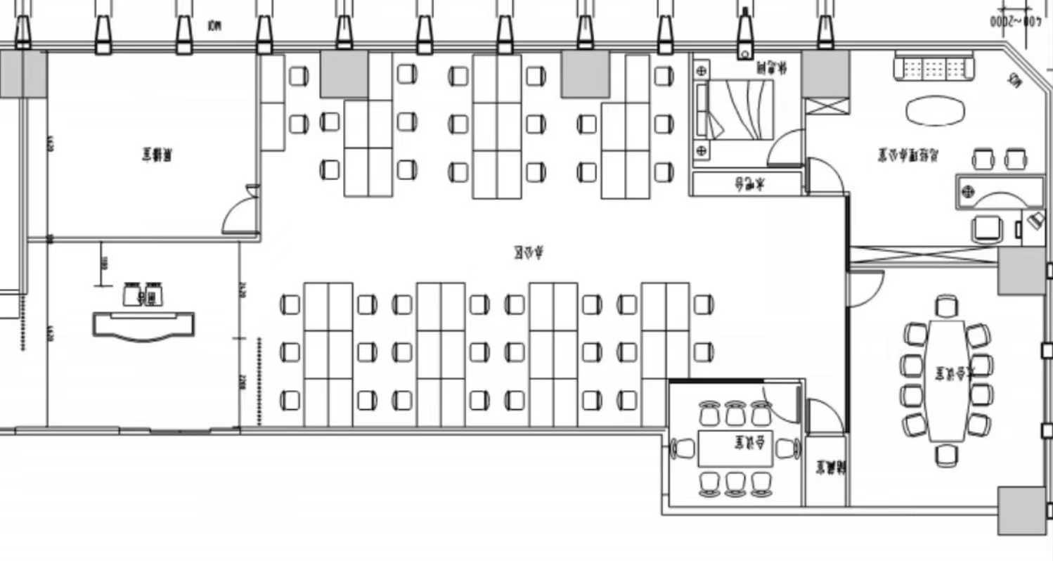 天府三街超甲24小时空调楼宇 朝南双面采光 电梯口 402平 5隔间41工位 精装带家具 节能大厦办公室出租