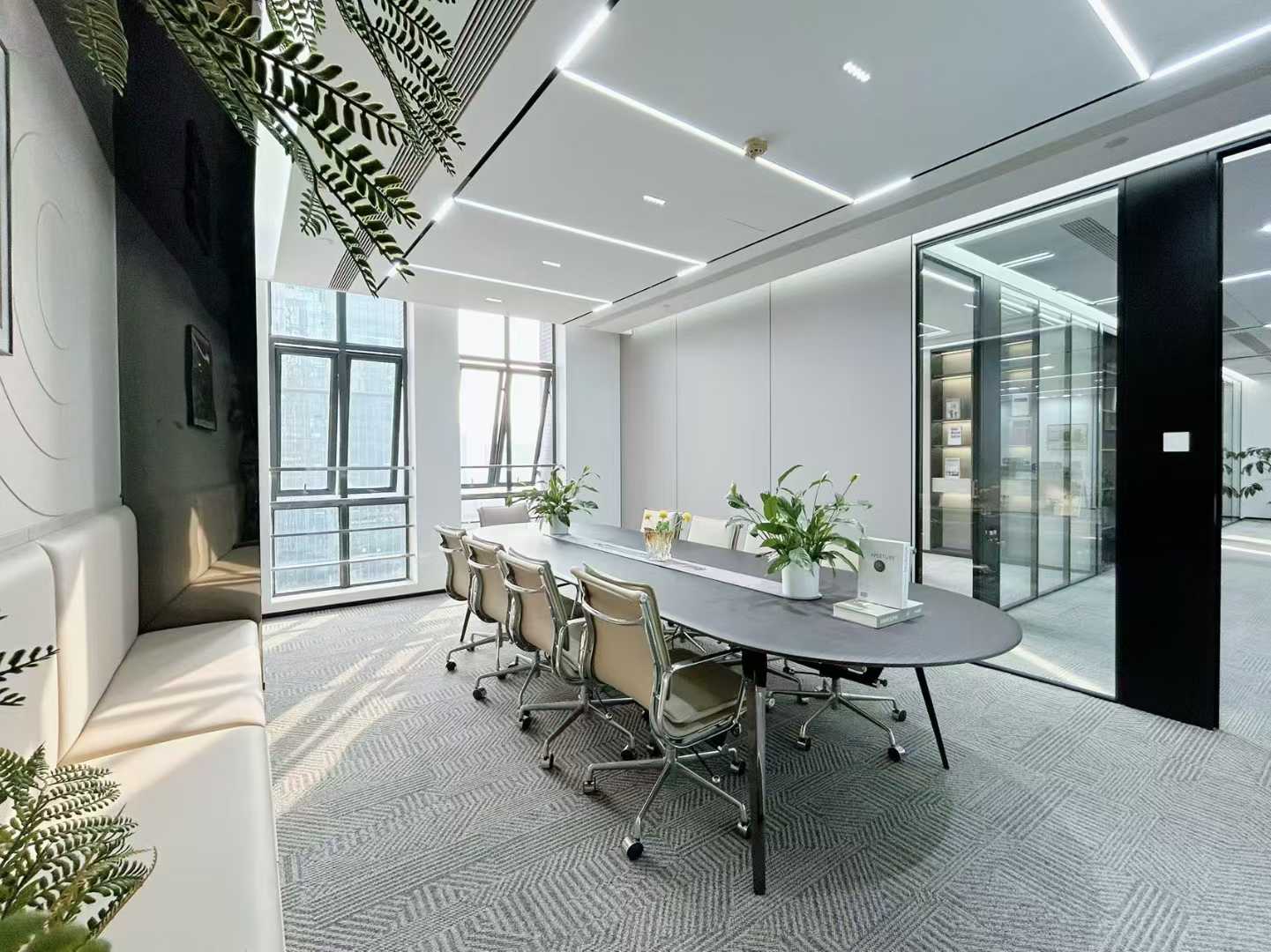 天府三街好房推荐 272.4平 4隔间24-32工位带前台 品质装修 航兴国际办公室出租