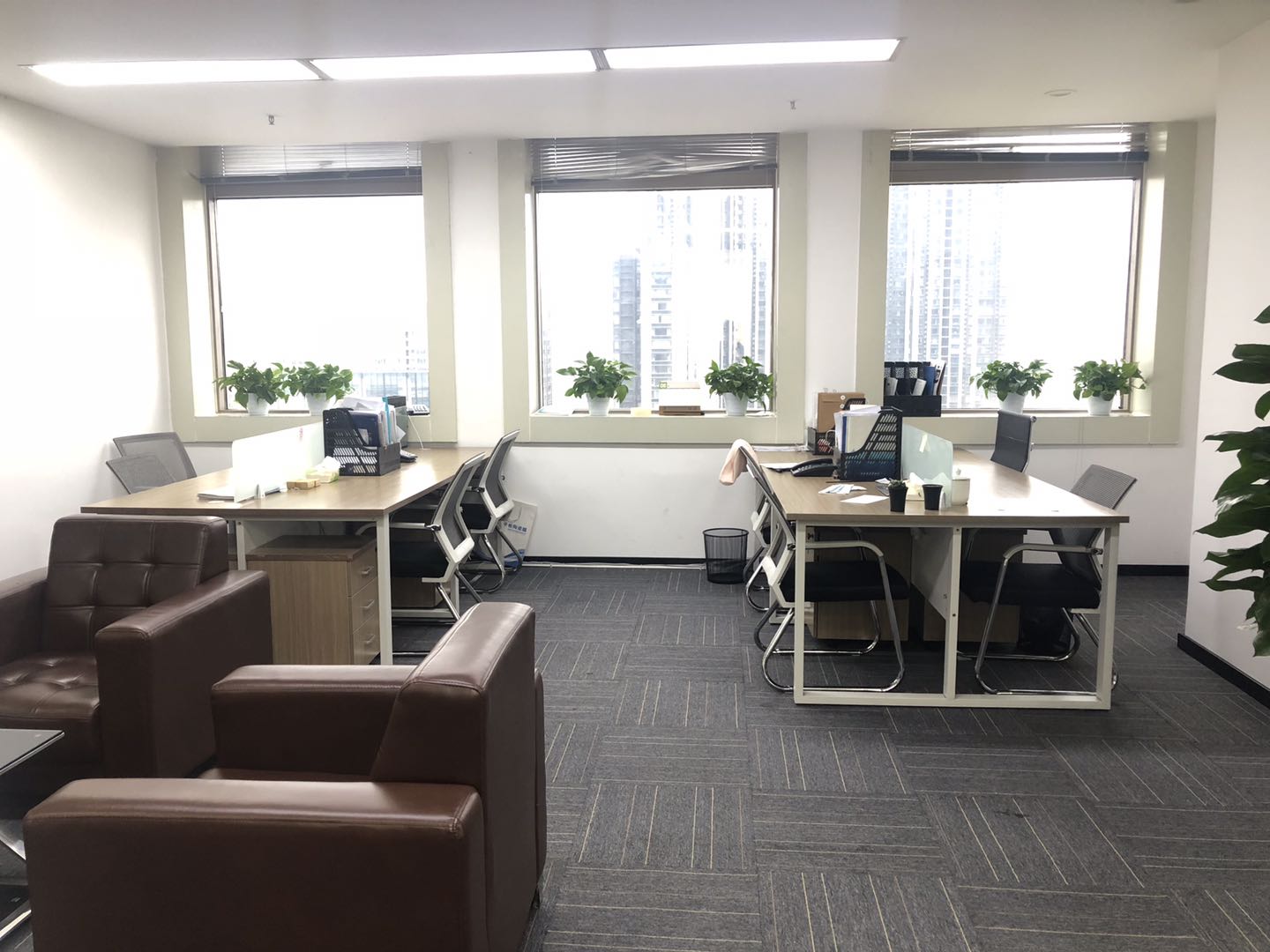 高新区世纪城首东置业148平精装带家具办公室  采光通透 交通便利