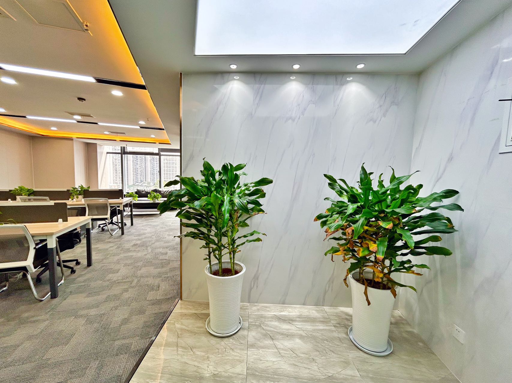 紧邻东郊记忆-杉板桥地铁几百米 136平方 2隔间18工位 视野无遮挡 极品小面积 多弗国际办公室出租