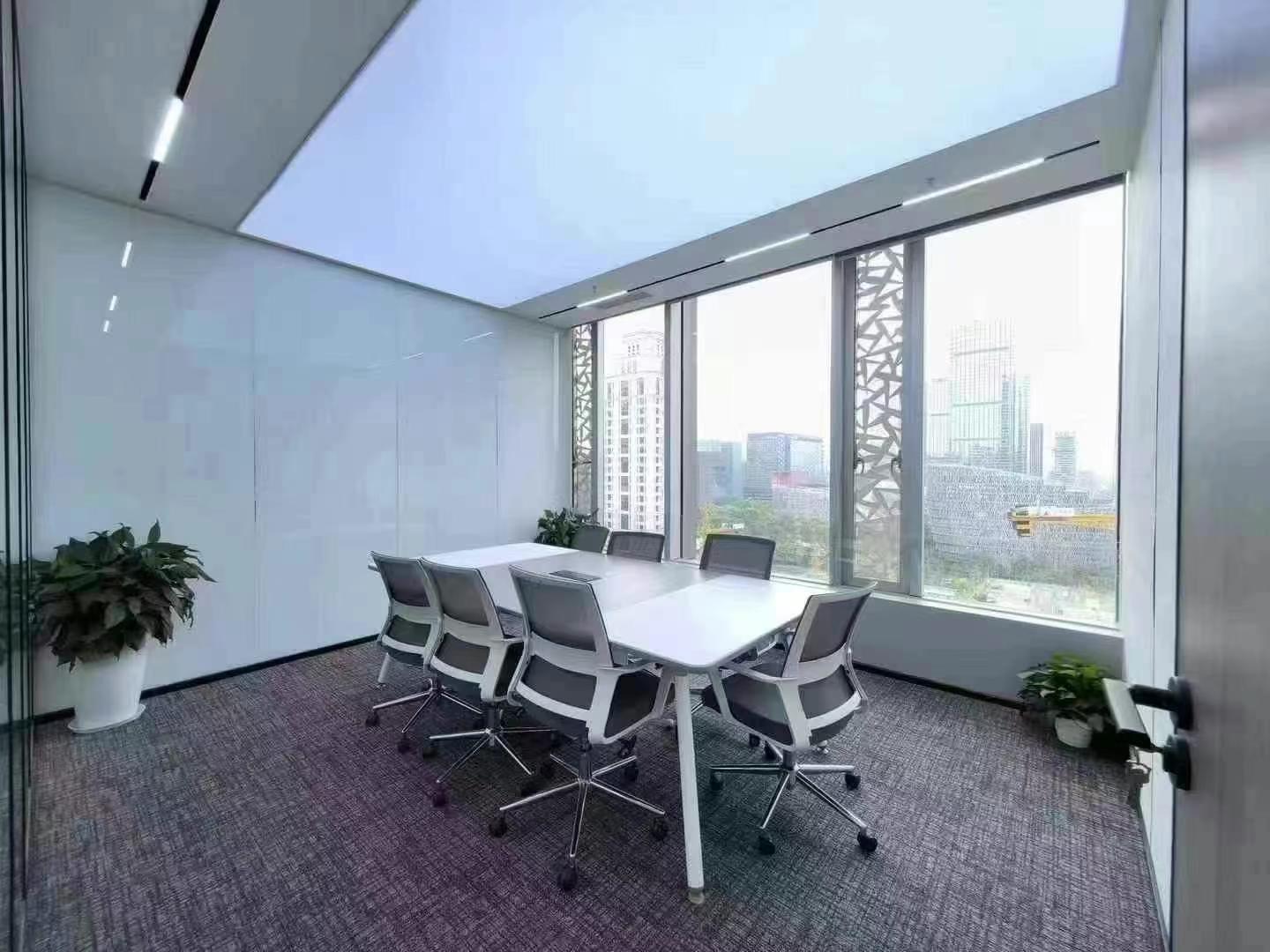 金融城甲写 248平方 4隔间20工位 精装带家具 双面采光 户型方正 中航国际广场办公室出租