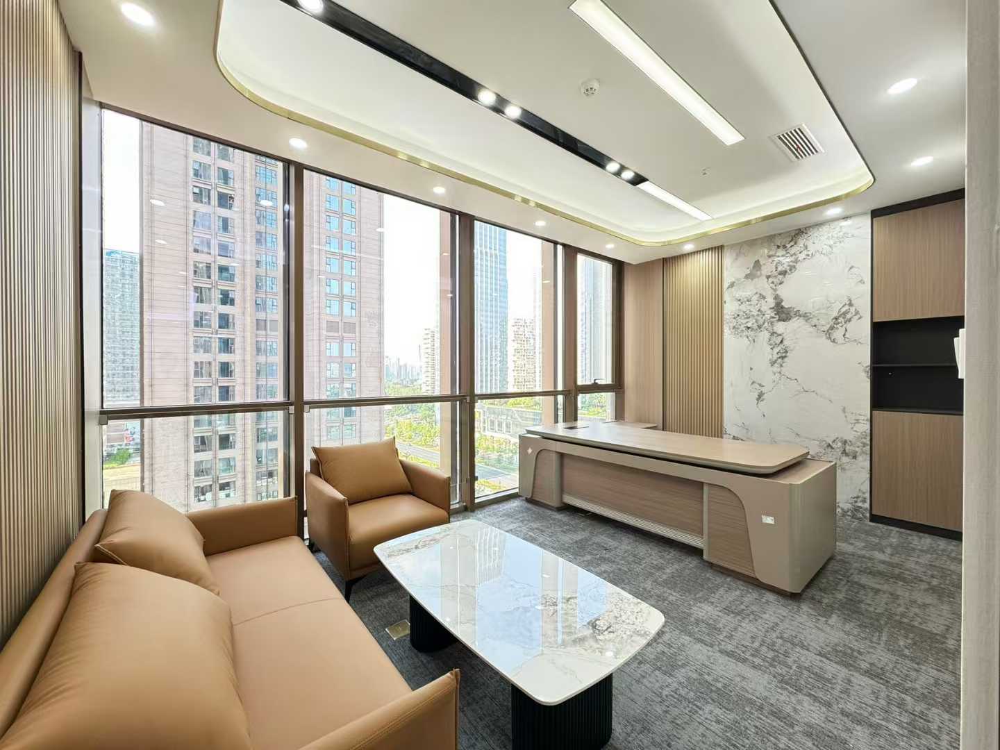 世纪城地铁口甲级双面采光户型 365平方 6隔间30工位 采光视野安逸 东方希望天祥办公室出租