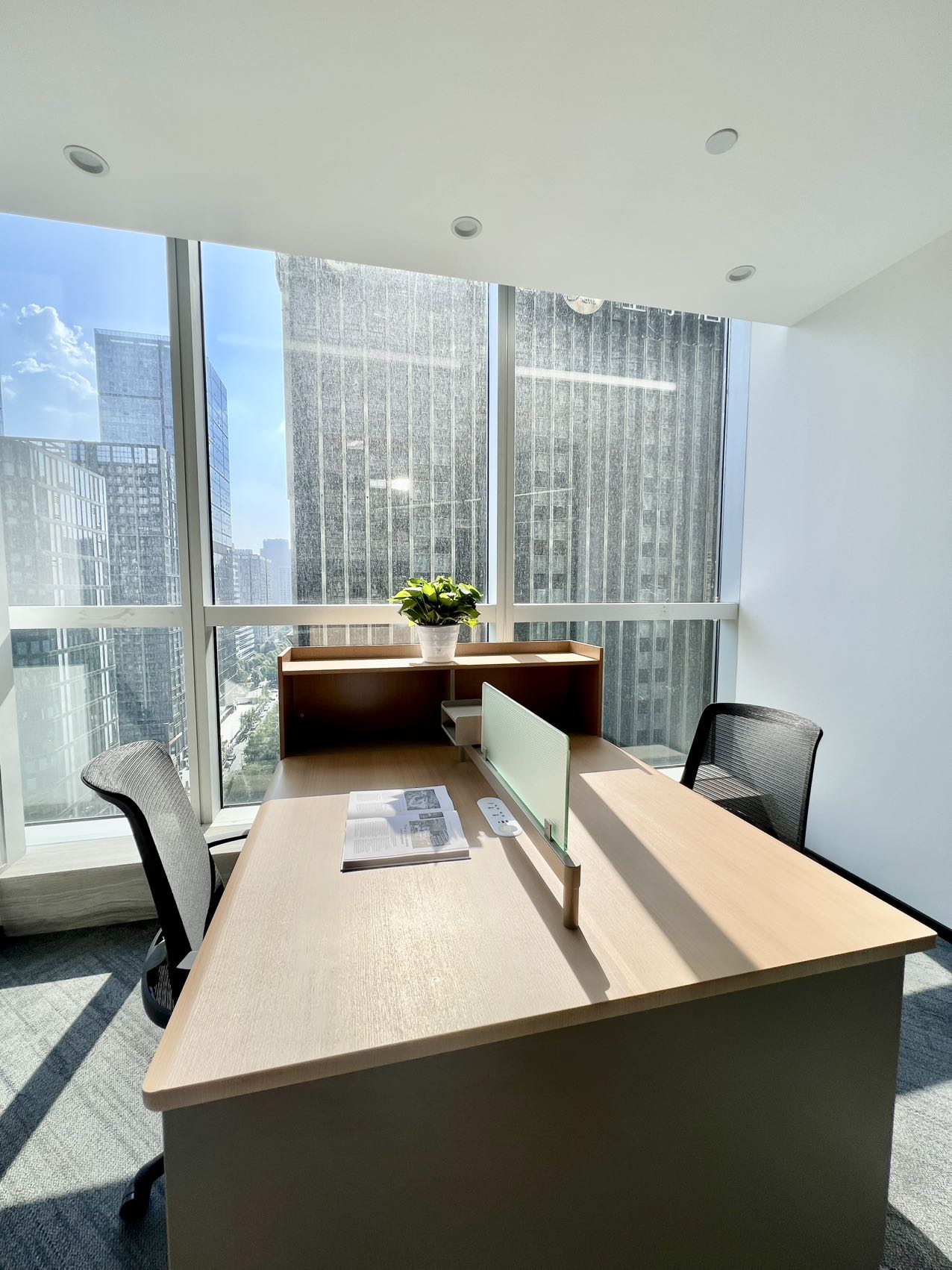 天府三街甲级品质楼盘 395.61平方 6隔间39工位 大落地创 采光视野好 希顿国际办公室出租